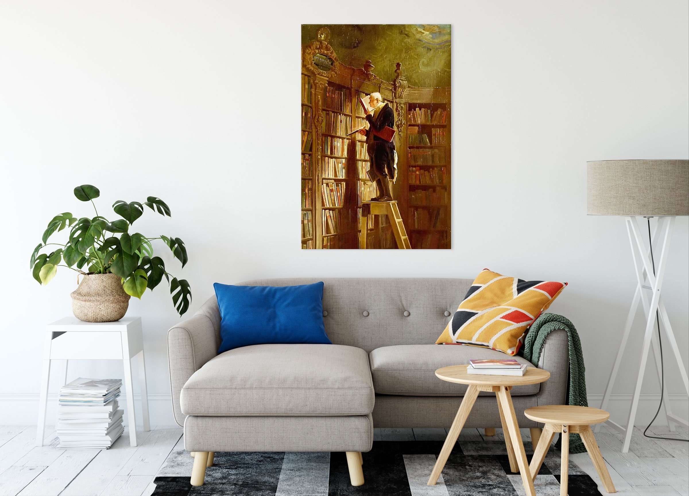 Pixxprint Leinwandbild Carl Spitzweg - Der günstig online kaufen