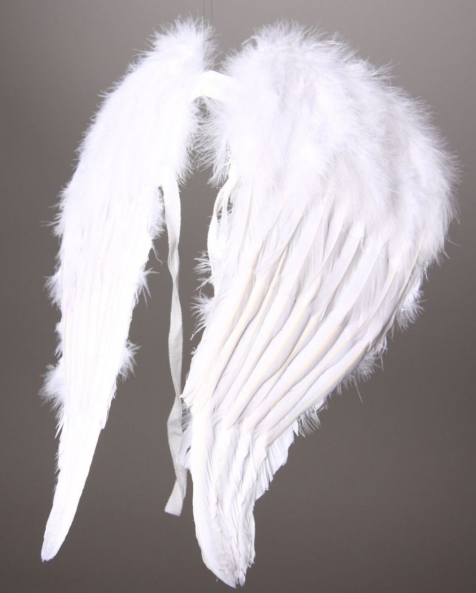 Horror-Shop Kostüm-Flügel Engelsflügel Weiß 45 x 50 cm