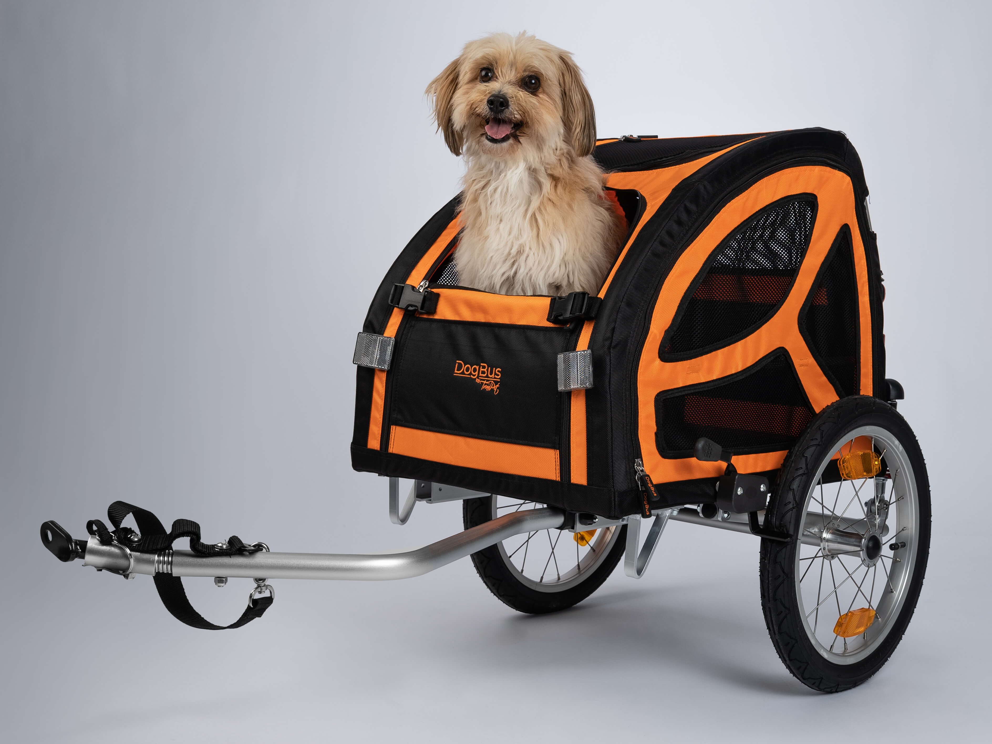 TrendPet Fahrradhundeanhänger DogBus S, mit Feststellbremsen und Komfortfederung