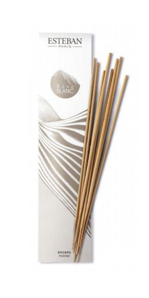 Esteban Räucherstäbchen Reve Blanc - 20 Stück, Ein Duft wie ein Seidenlaken aus makelloser Baumwolle