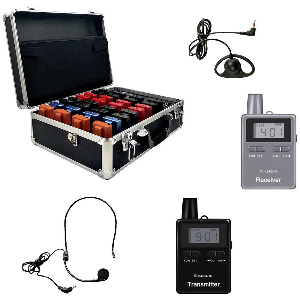 Funkgerät Albrecht ATT/ATR400 30er 29970.S30 Tour Guide System Zubehör 30er Set