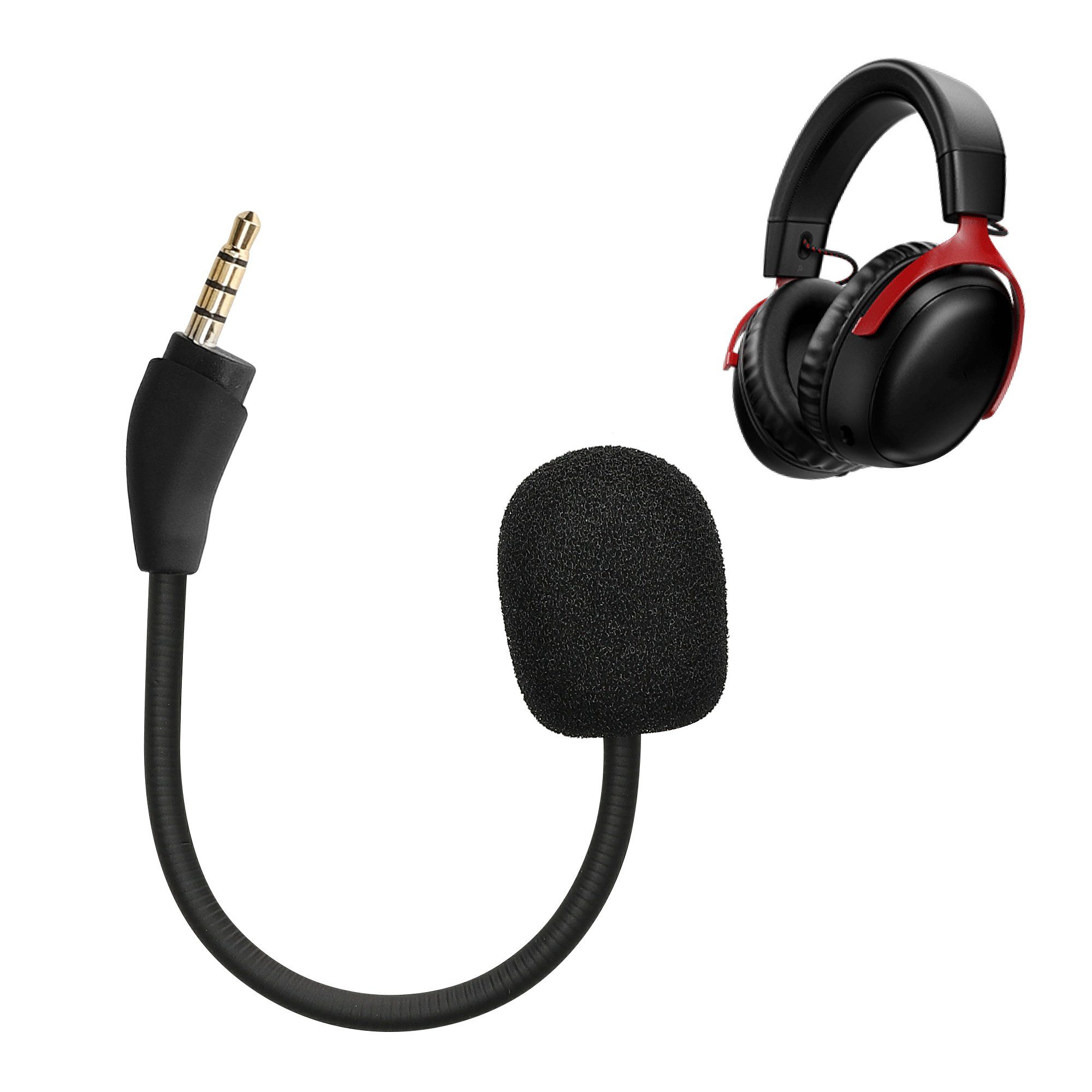 kwmobile Ersatz Kopfhörer Mikrofon für Kingston HyperX Cloud III Gaming-Headset Zubehör (Headset Microphone) – Bild 5 von 5