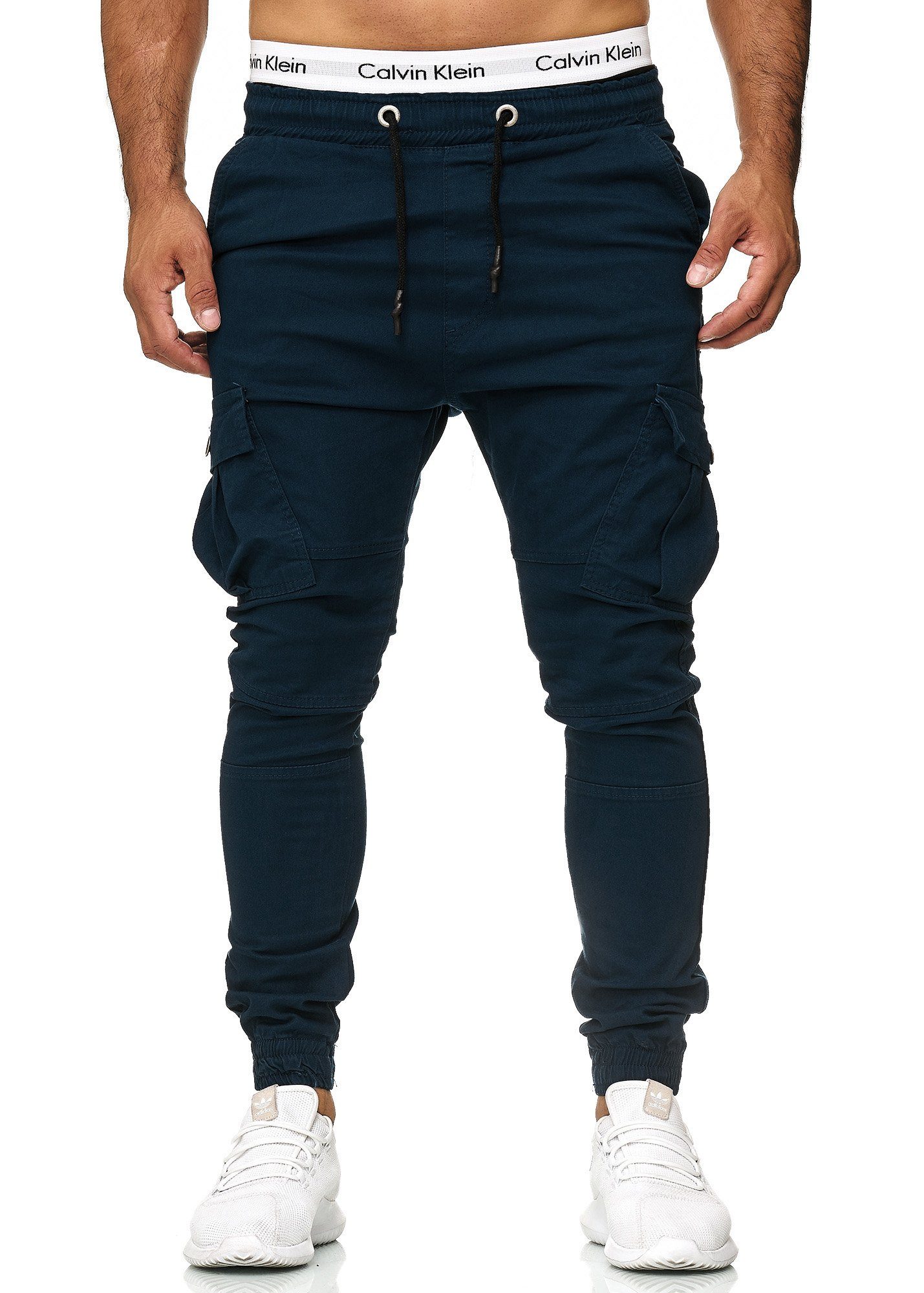 Straight-Jeans Business Casual Streetwear, 1039 Freizeit 1-tlg) (Chino Navy OneRedox Cargohose
