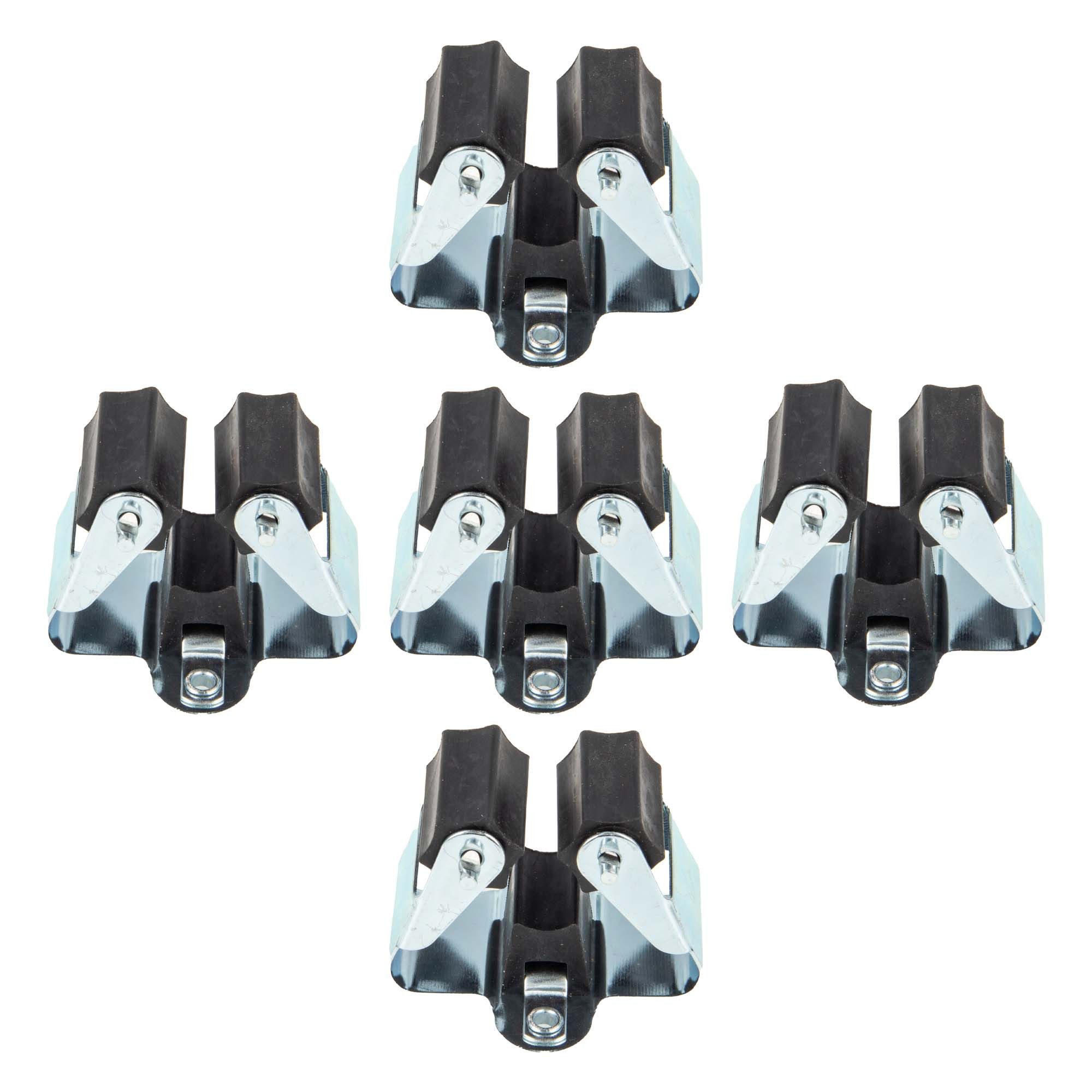 MASTERPROOF PROFESIONAL Wandhalterung Werkzeughalter, Gerätehalter, Besenhalter, 5-teilig, bis Ø 4 cm