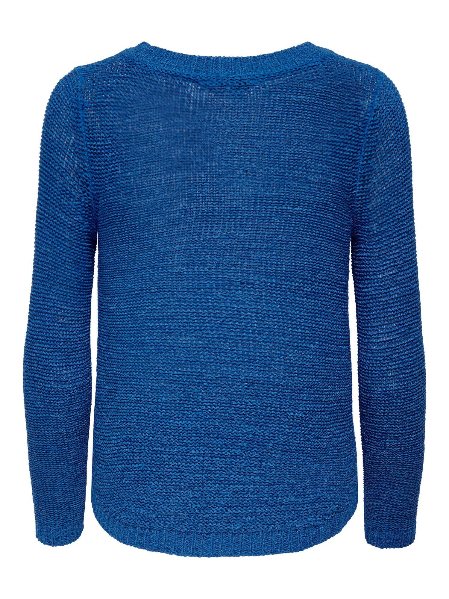 ONLY Strickpullover Pullover Geena Langarmshirt blau