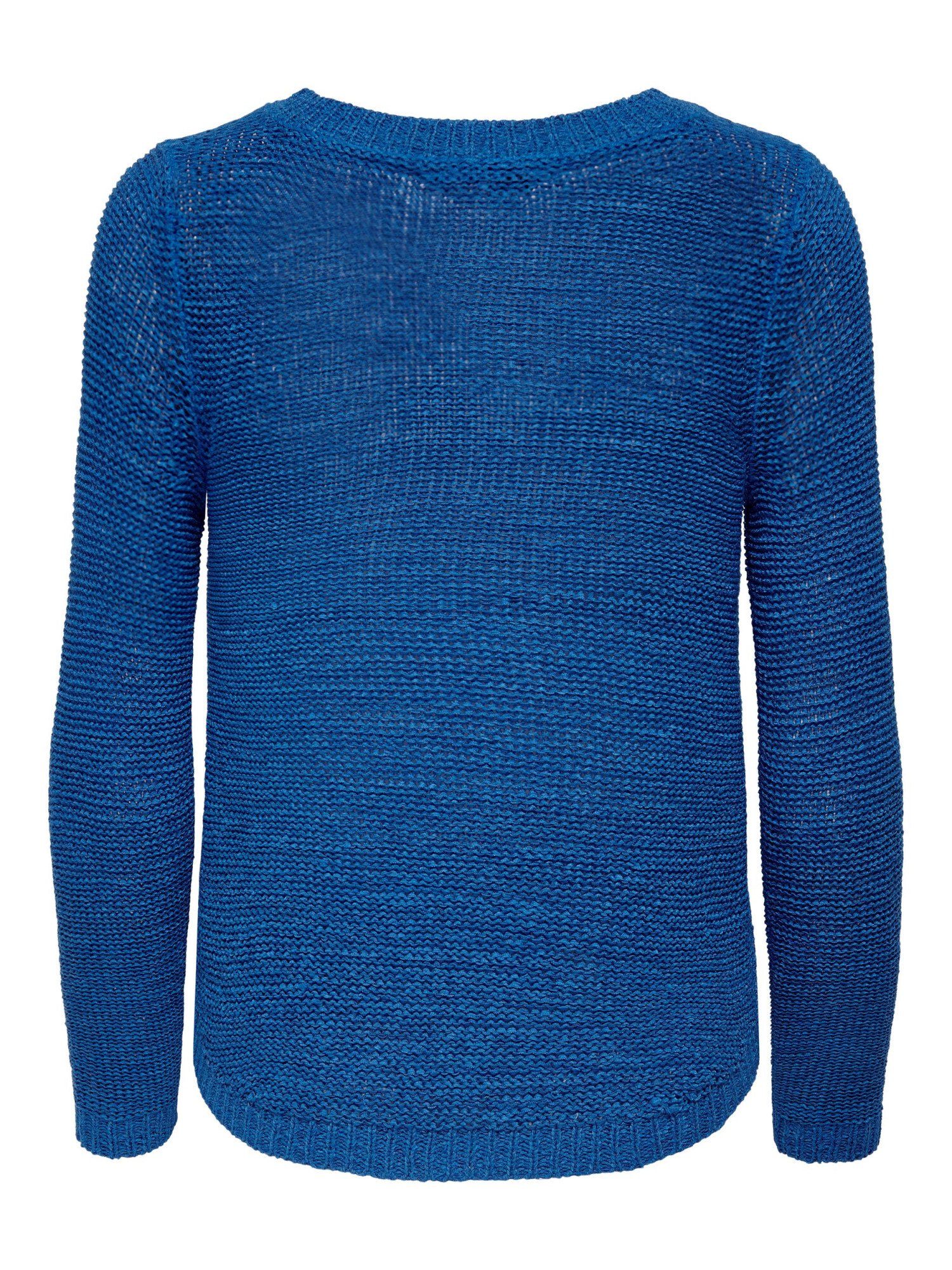 Geena blau Strickpullover Langarmshirt ONLY Pullover