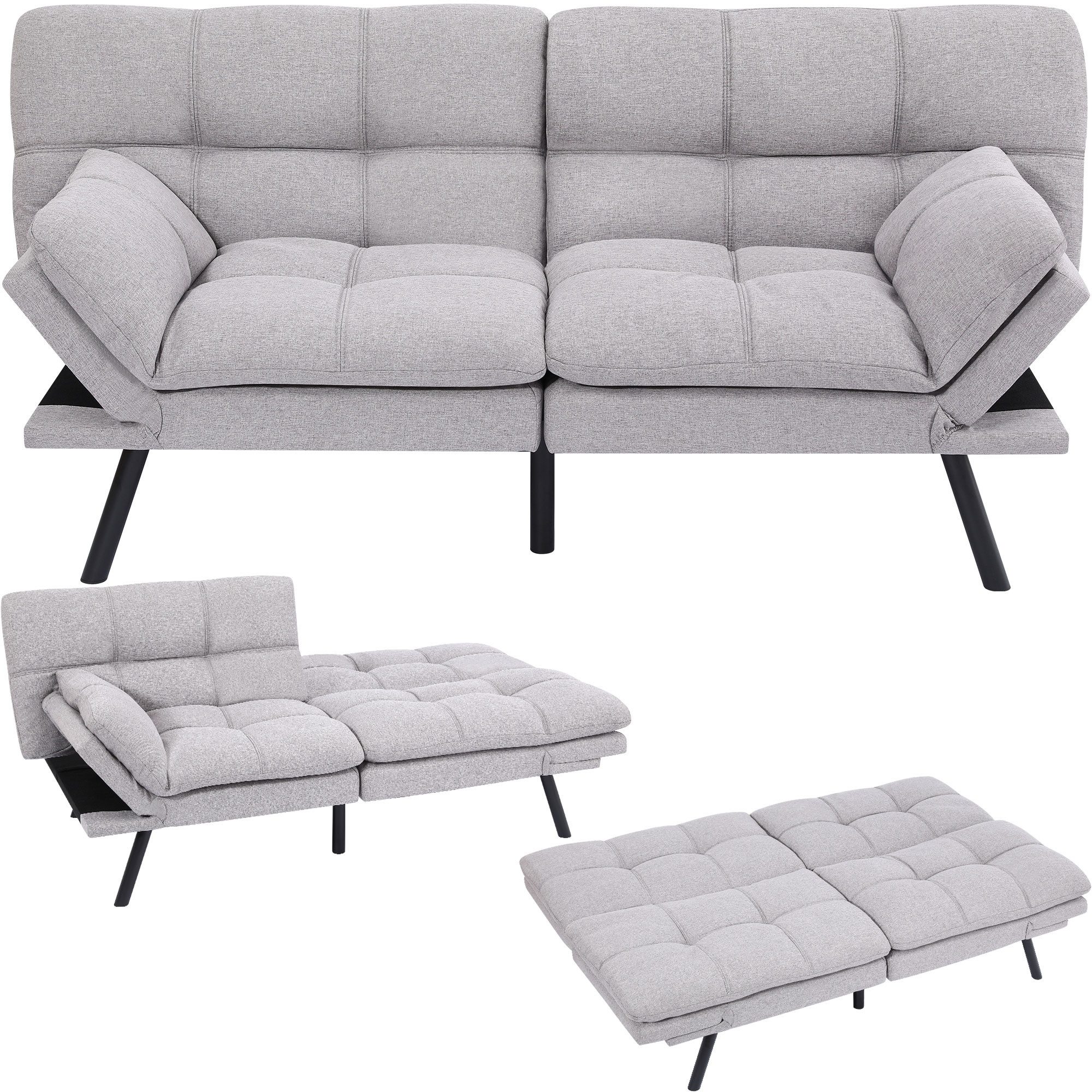Makika Relaxliege Schlafsofa Schlafcouch 3-Sitzer verstellbar günstig online kaufen