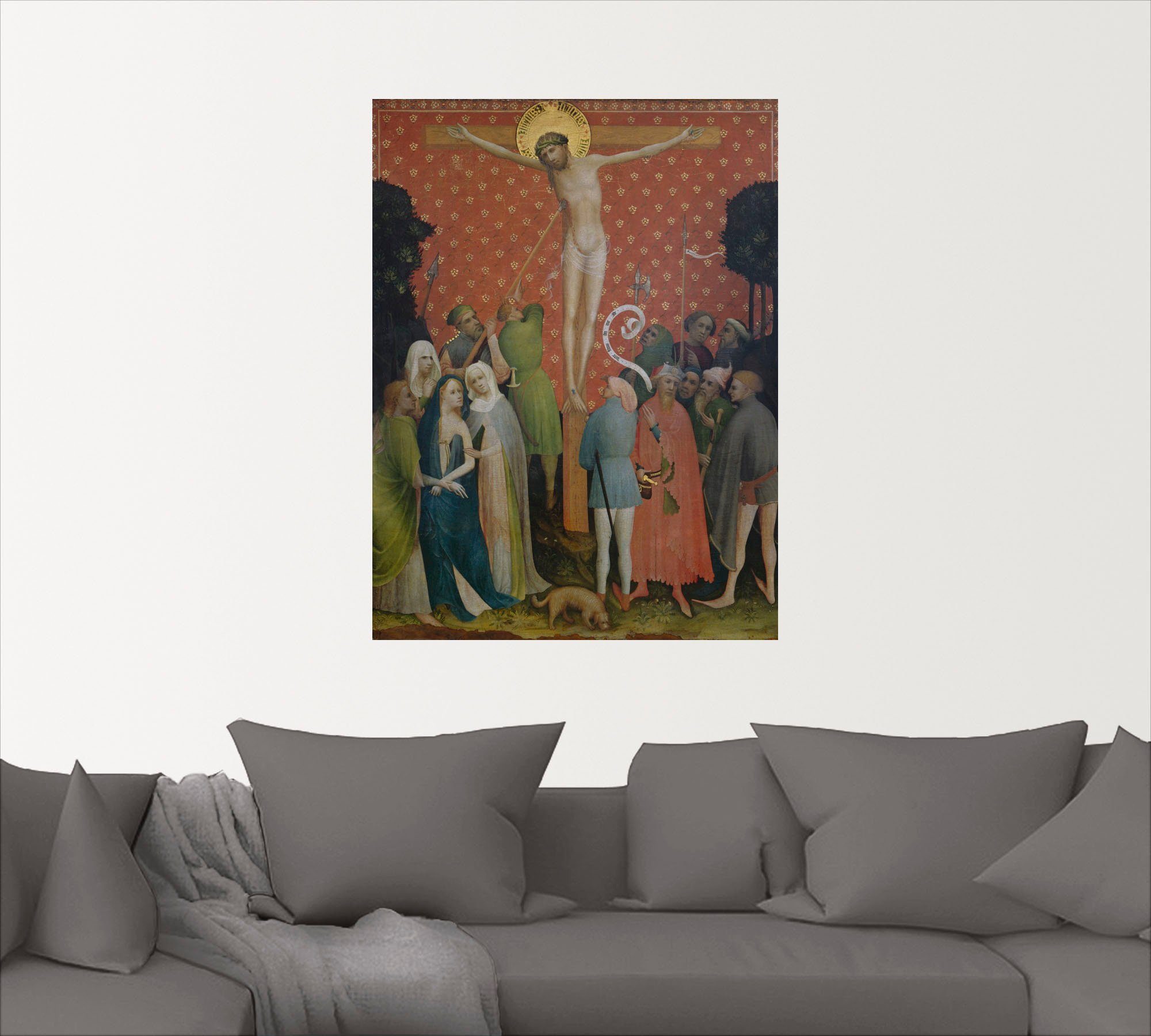 Außenflügel versch. Leinwandbild, Goldene Tafel. Wandaufkleber Poster oder St), Religion in Wandbild Größen (1 als I, Artland