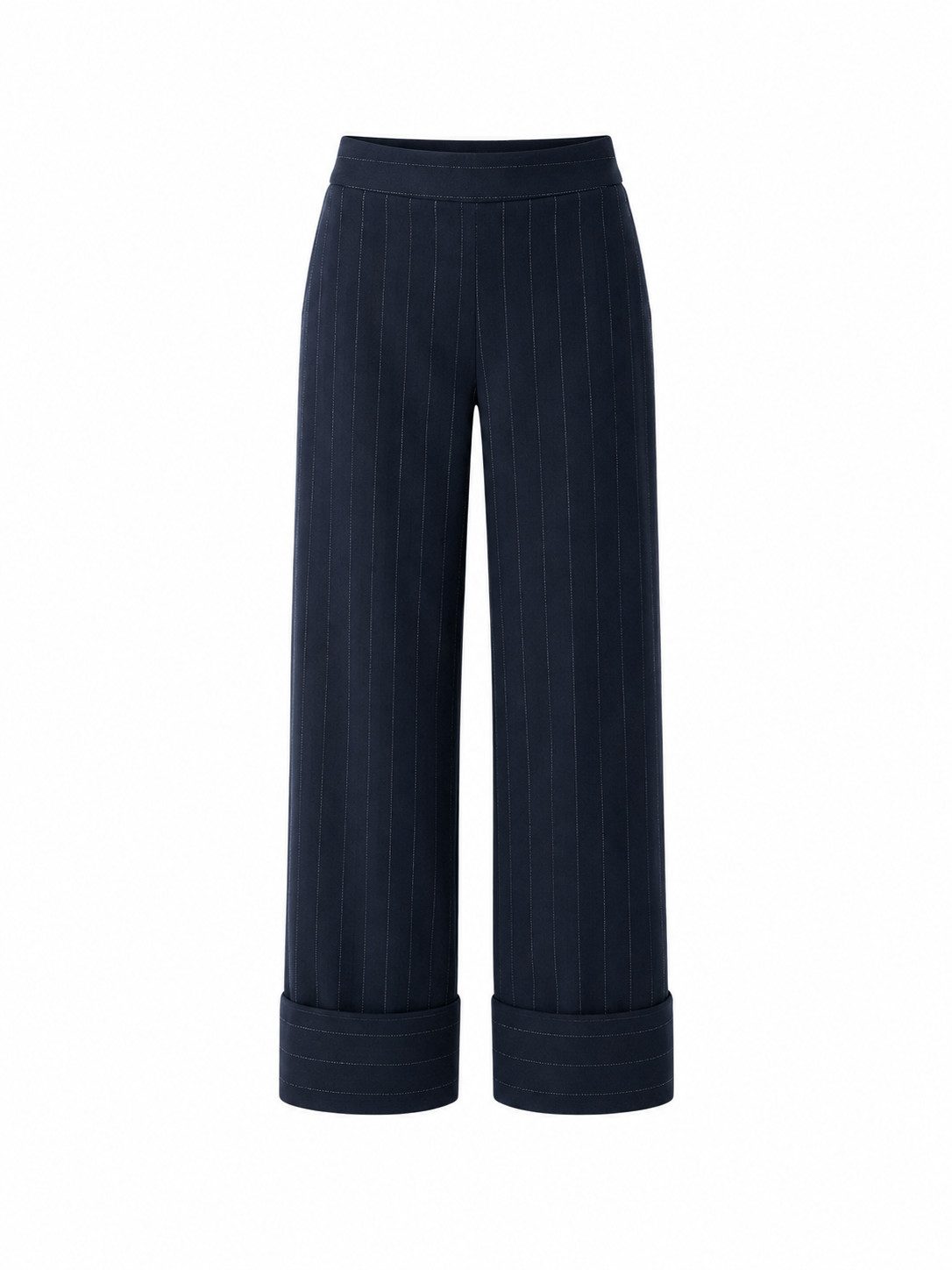 Liu Jo Stretch-Hose PANT. CON RISVOLTO GESSATO