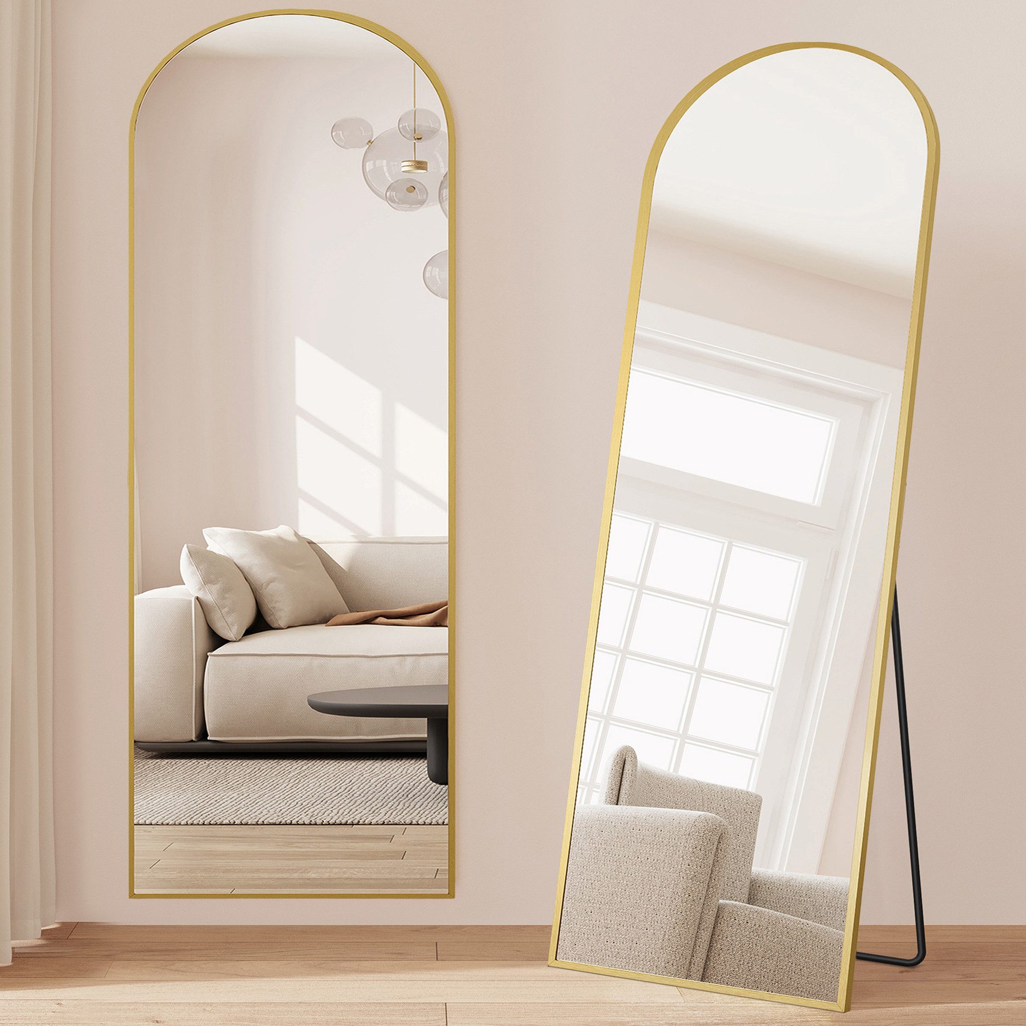 SONGMICS Standspiegel Wandspiegel, Ganzkörperspiegel, stehend oder günstig online kaufen
