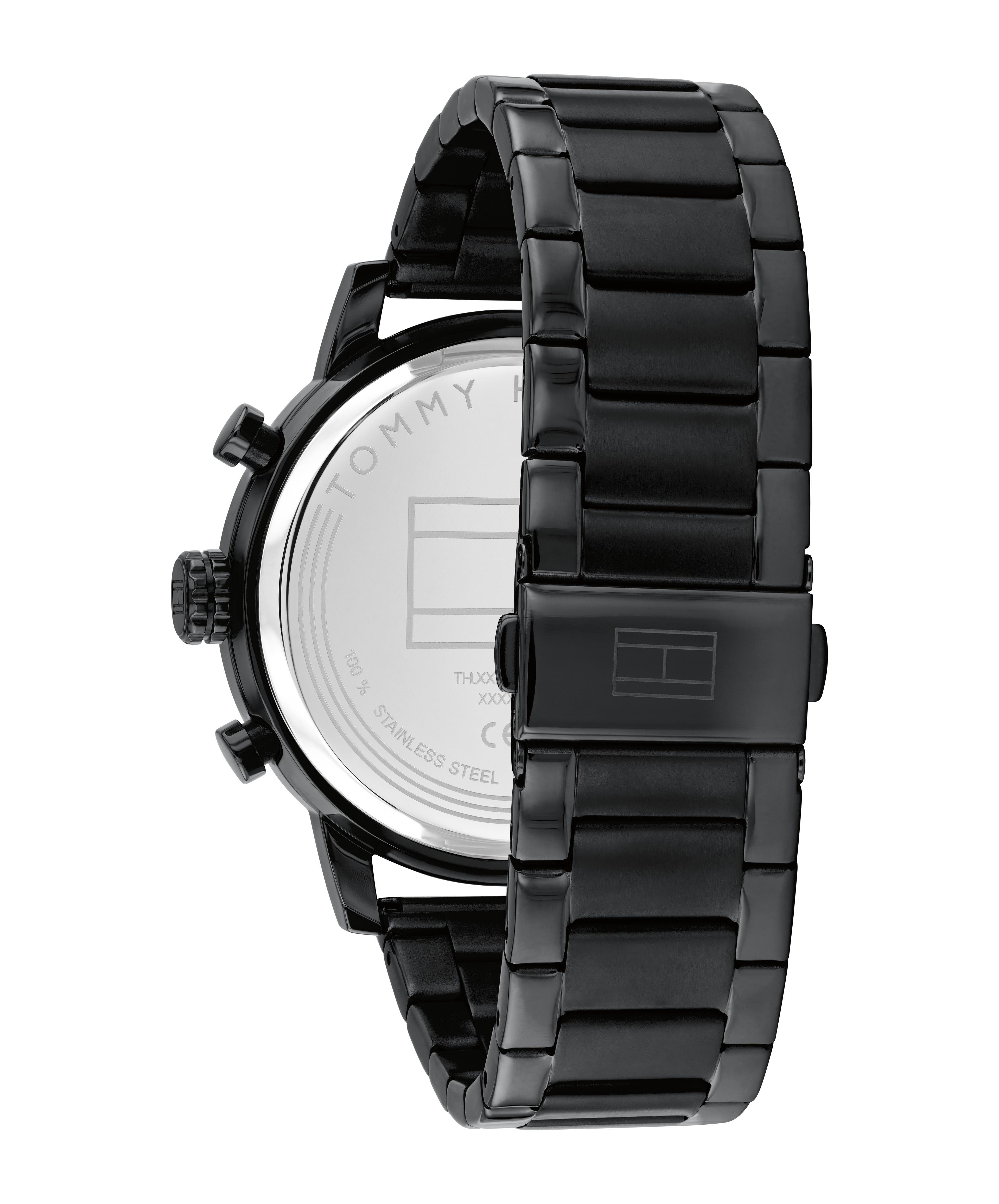 Tommy Hilfiger Multifunktionsuhr ROCKY 1792217, Quarzuhr, Armbanduhr, Herrenuhr, Edelstahlarmband, analog, Tag