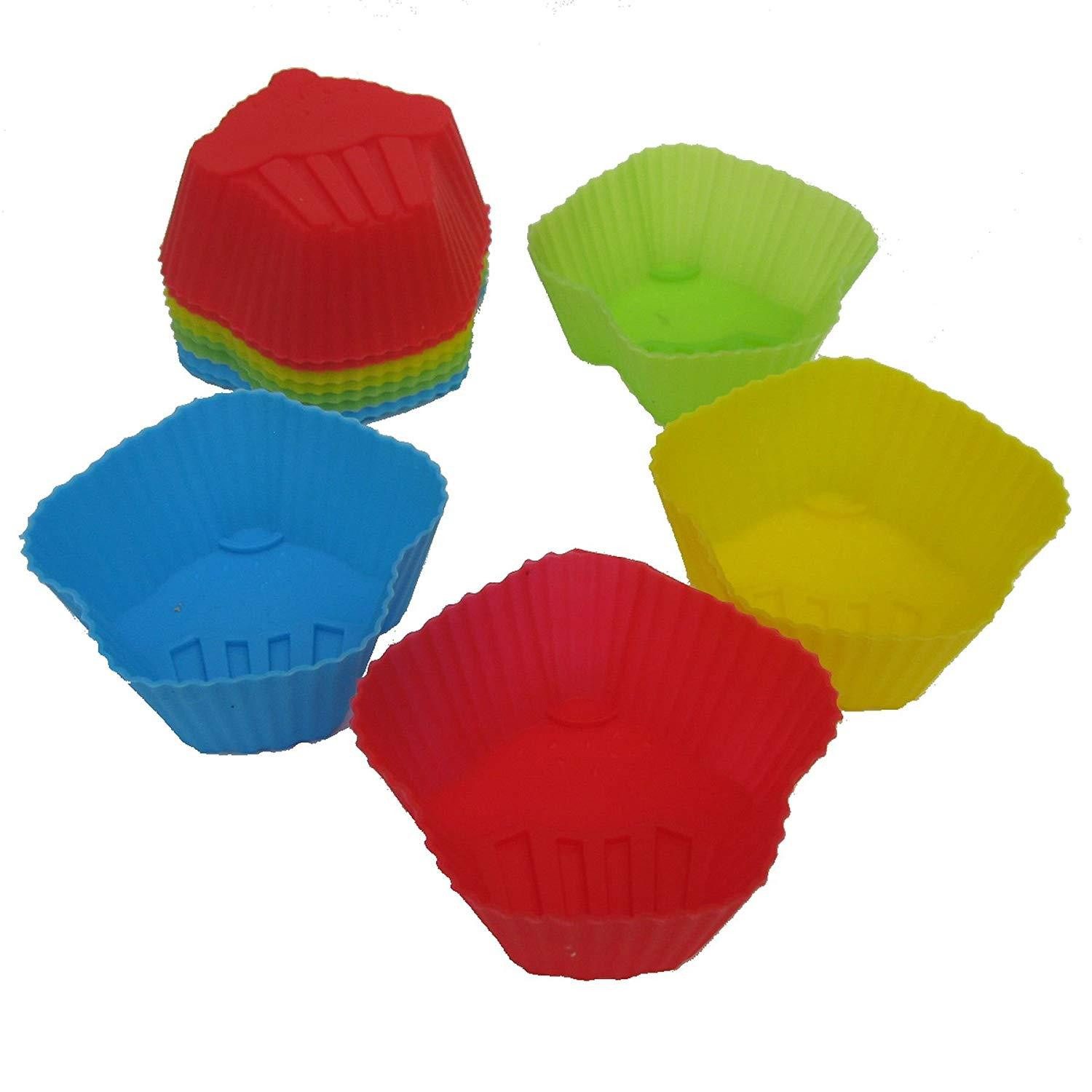 Haushaltshobel Silikonform (Muffin) Muffinform Muffinförmchen Backform 12 Stück