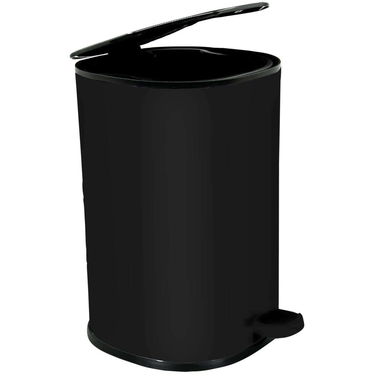 Euroshowers GmbH Kosmetikeimer Flörtis Treteimer 5L, Schwarz