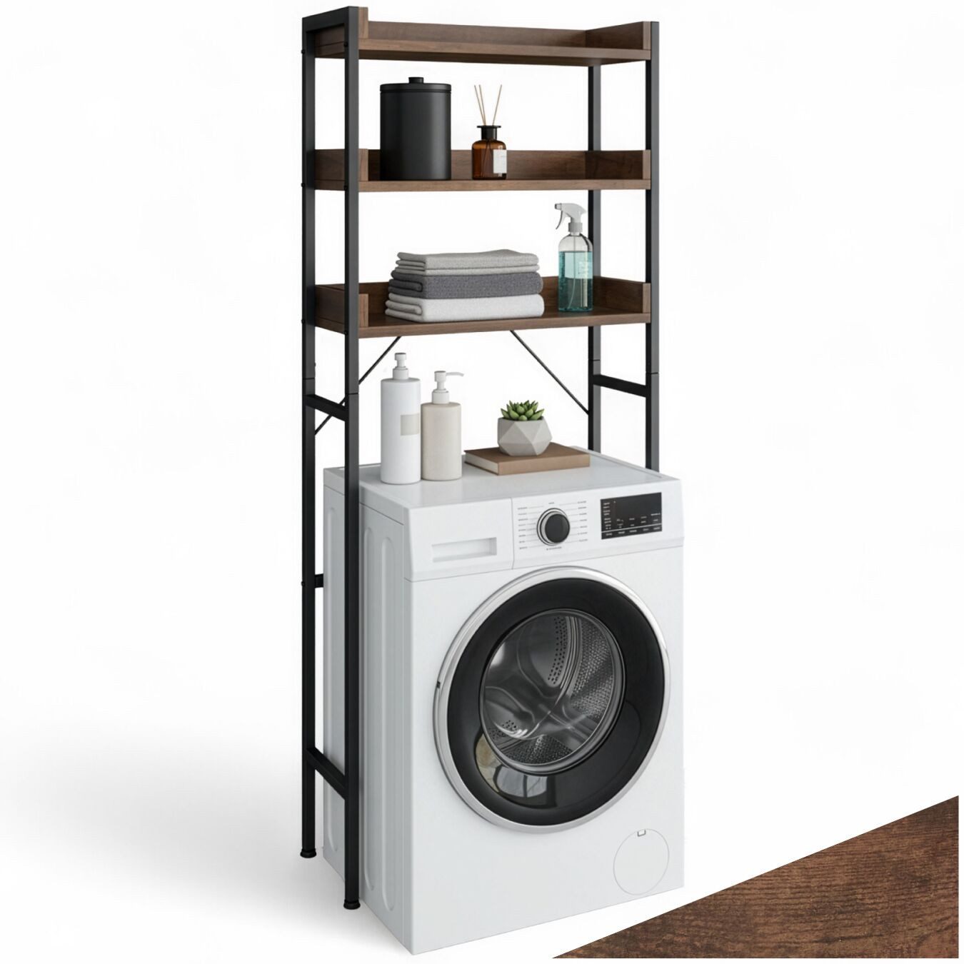tectake Badregal Badezimmerregal, Set 1-tlg., Industrial günstig online kaufen