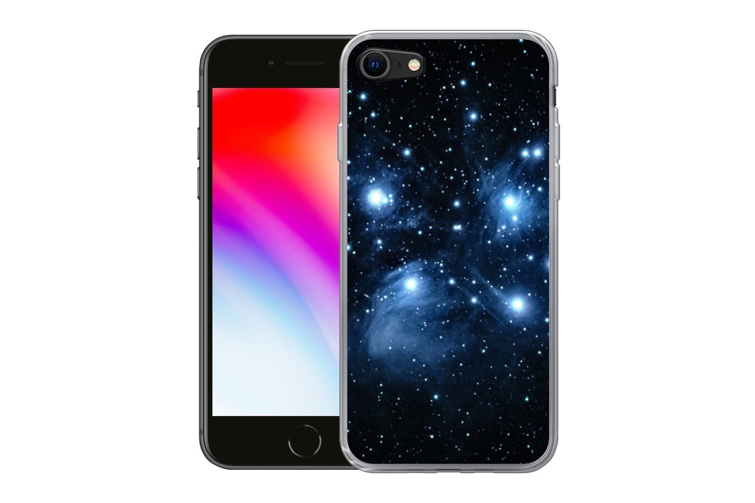MuchoWow Handyhülle für Apple iPhone 7 Universum - Planeten - Sterne - Jungen - Mädchen -, Smartphone-Bumper, Print, Handy Schutzhülle Dünn