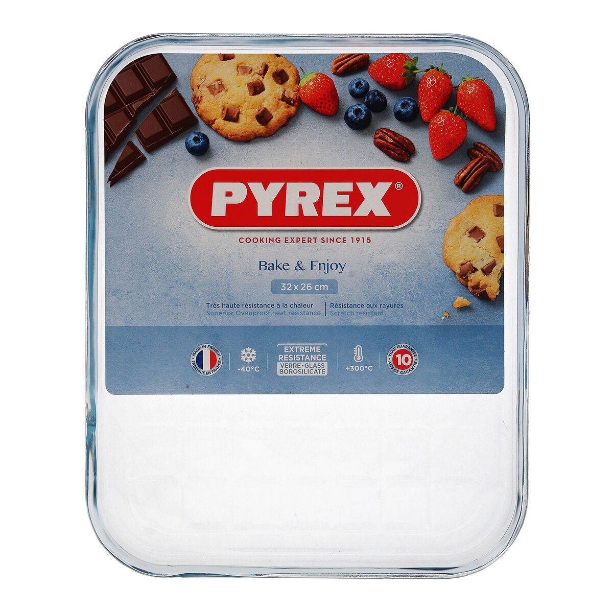 Pyrex Backform Backform Pyrex Classic x Stück cm Glas 33 2 27 x Durchsichtig 6 Eben