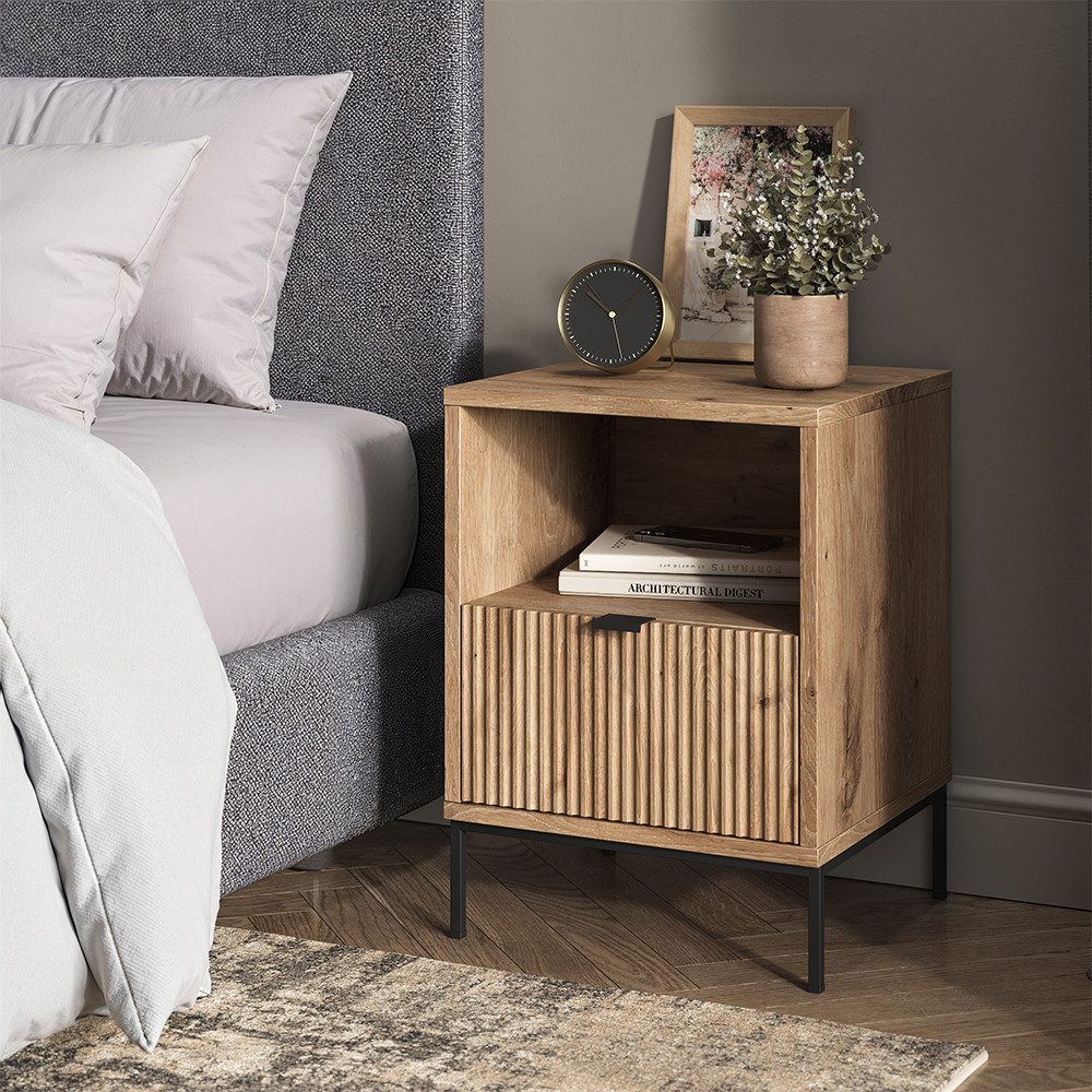 Vicco Nachtschrank Eliza, Viking Oak, 2er Set