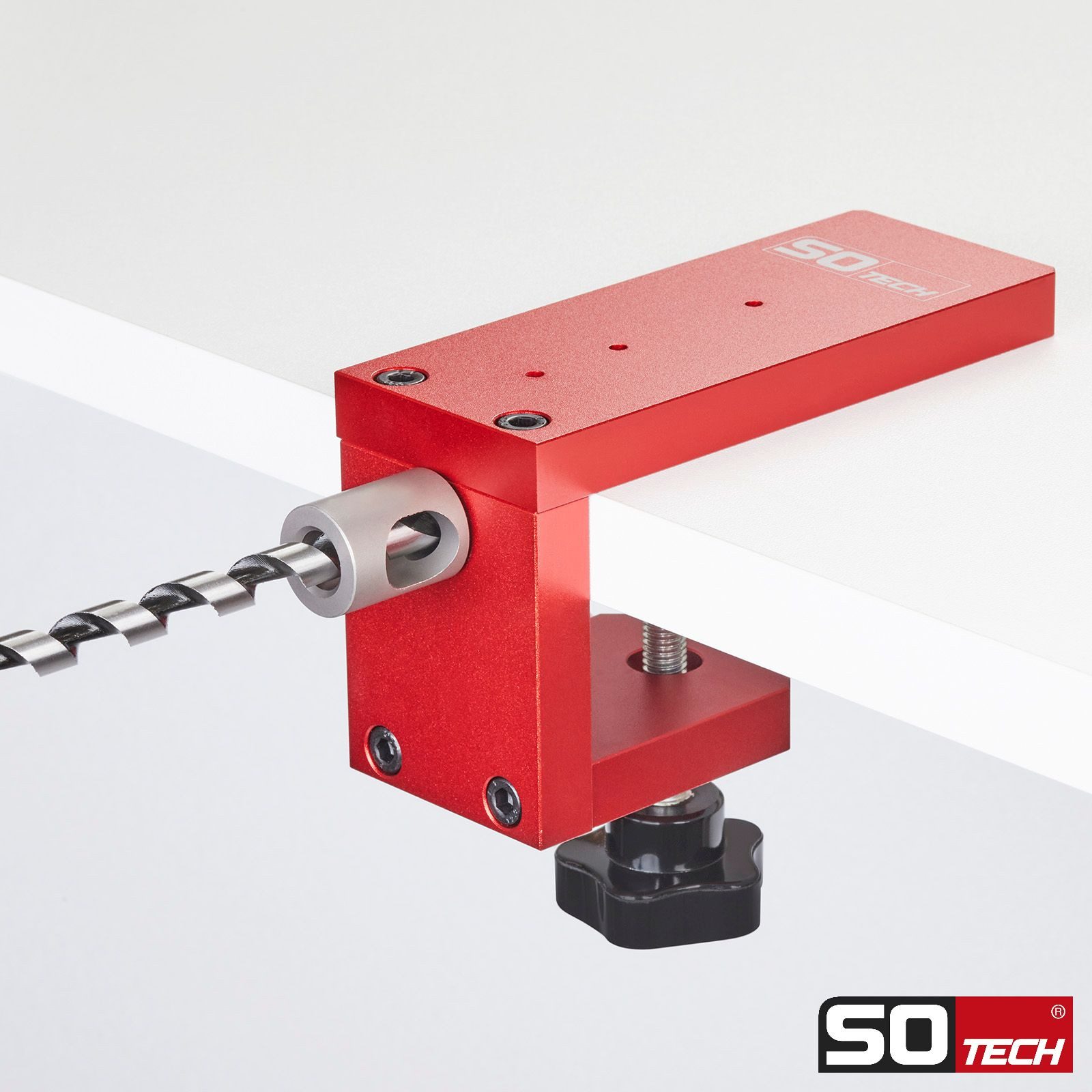 SO-TECH® Türdämpfer K-Push für grifflose Türen Push to open, Bohrlehre Boden + Adapter