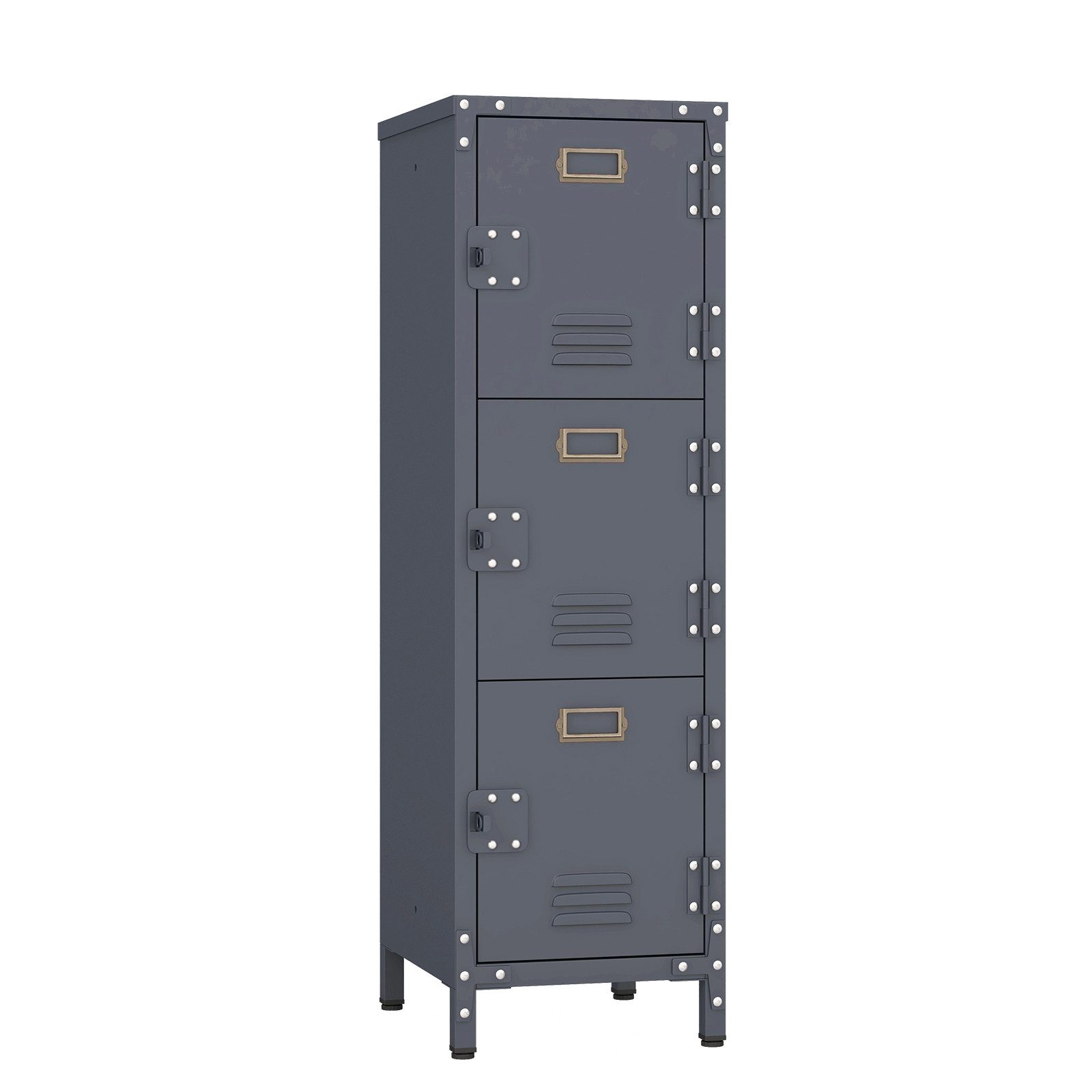 COSTWAY Aktenschrank Büroschrank Metall, abschließbar, 30 x 35 x 100cm