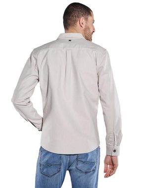 ENGBERS GERMANY Langarmhemd Langarm-Hemd mit Leinenanteil