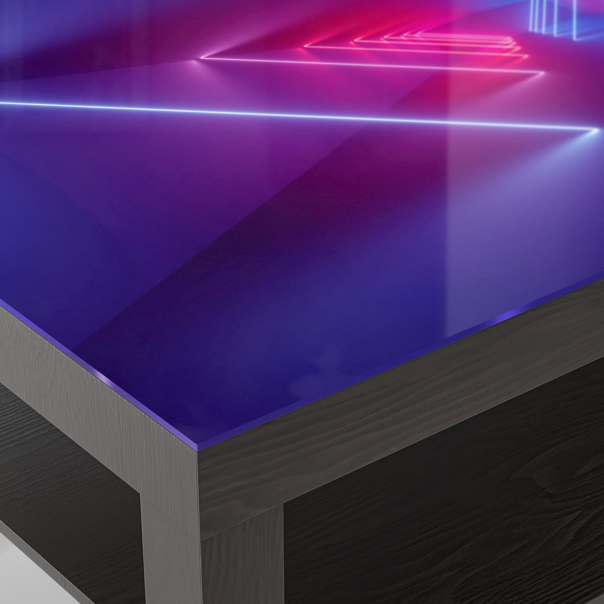 DEQORI Couchtisch 'Lichtinstallation', Glas Beistelltisch Glastisch modern