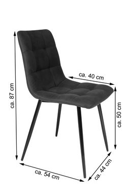 Junado® Schalenstuhl Ulli, bequemer Sitzkomfort, mit braunem Stoffbezug