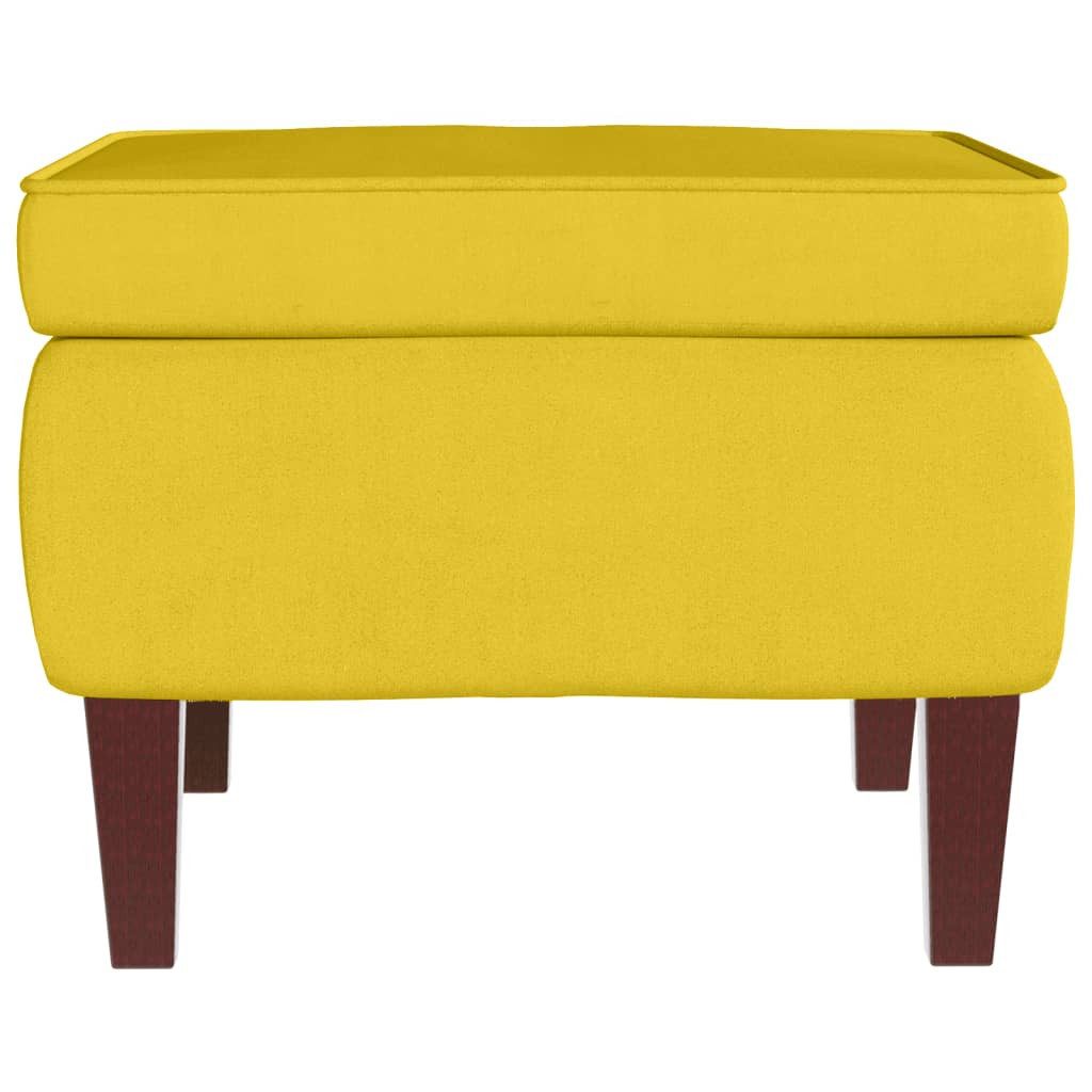 vidaXL Hocker Hocker mit Holzbeinen Gelb günstig online kaufen