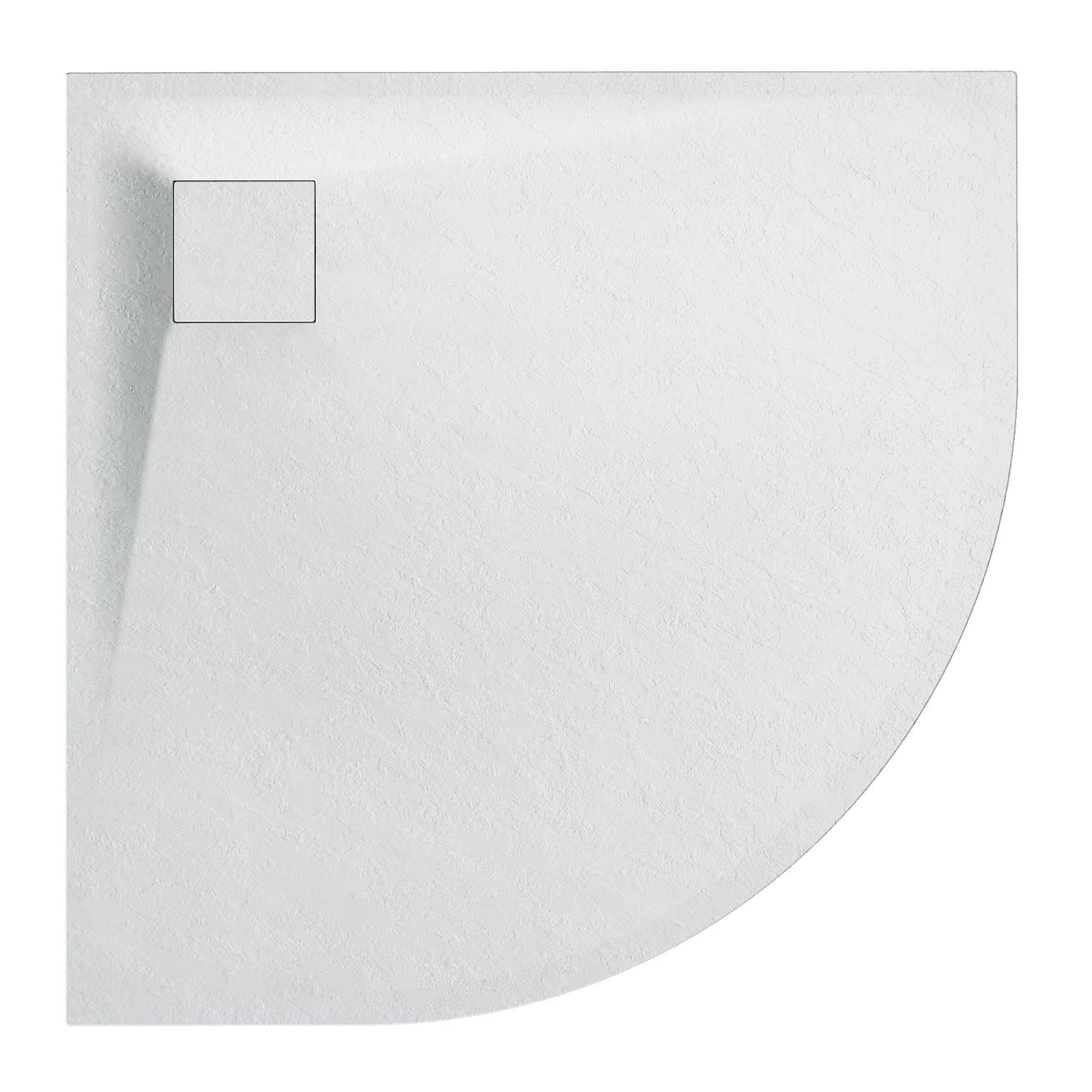 KOLMAN Duschwanne Halbrund VIDAR 80x80x3,2 Verbundwerkstoff, günstig online kaufen