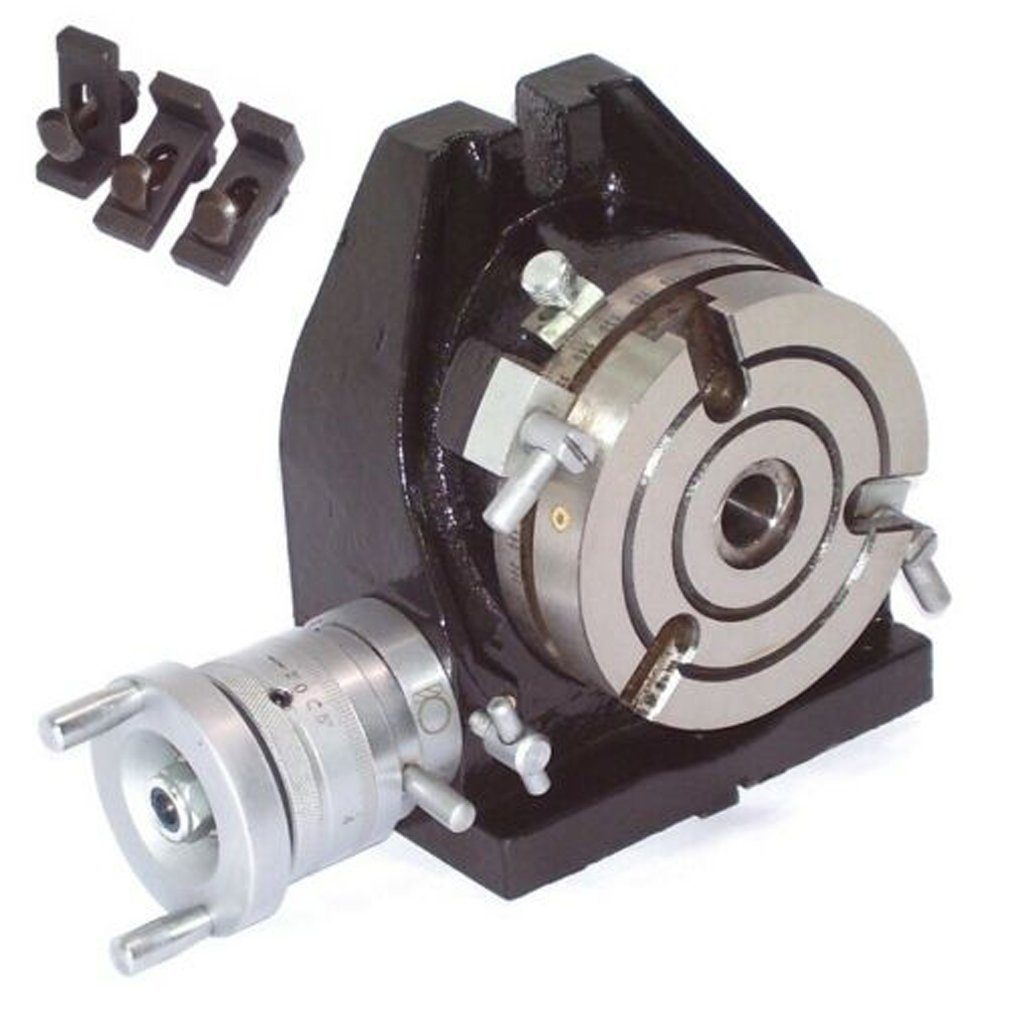 Kurbelwellen-Drehwerkzeug Teilapparat 55636 Rundtisch Ø 110mm Fräsmaschine horizontal vertikal