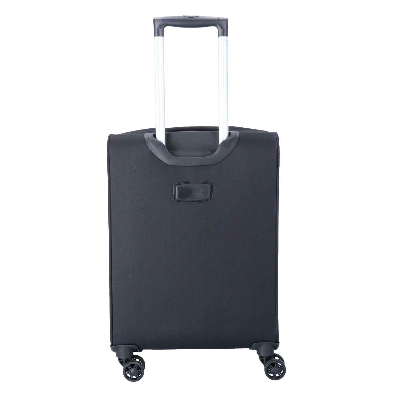 TheTrueC Koffer TheTrueC 4 Rollen Koffer Superlight 55cm Kopenhagen Black, 4 Rollen Rollen
