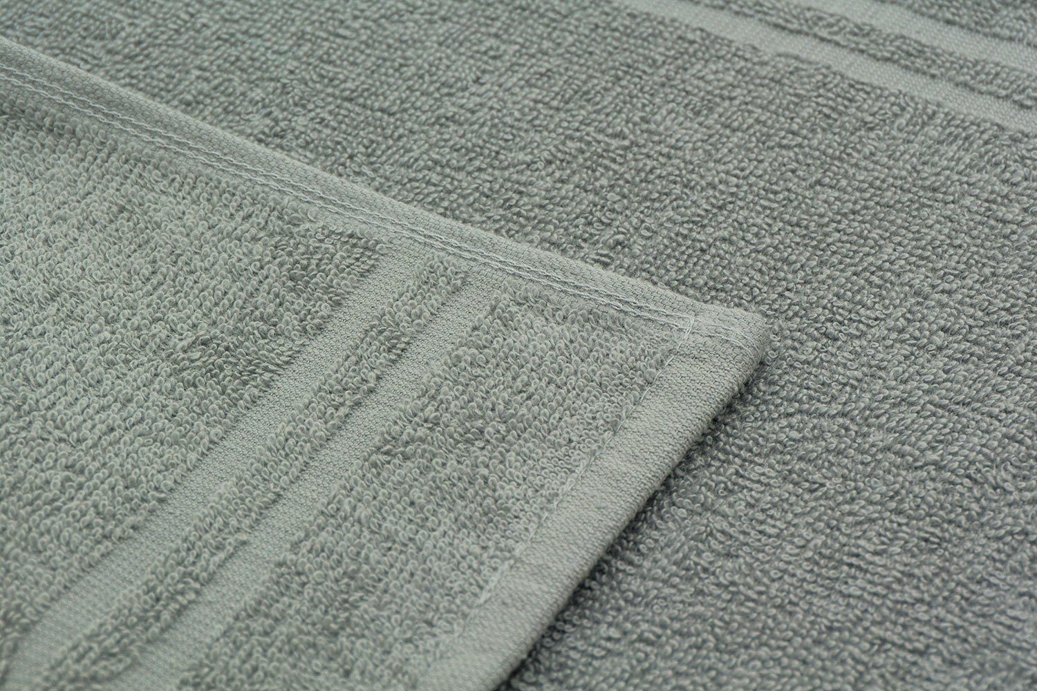 grau ZOLLNER Baumwolle, Seiftuch x 100% (10-tlg), Hotelwäschespezialisten vom 30 30 cm,