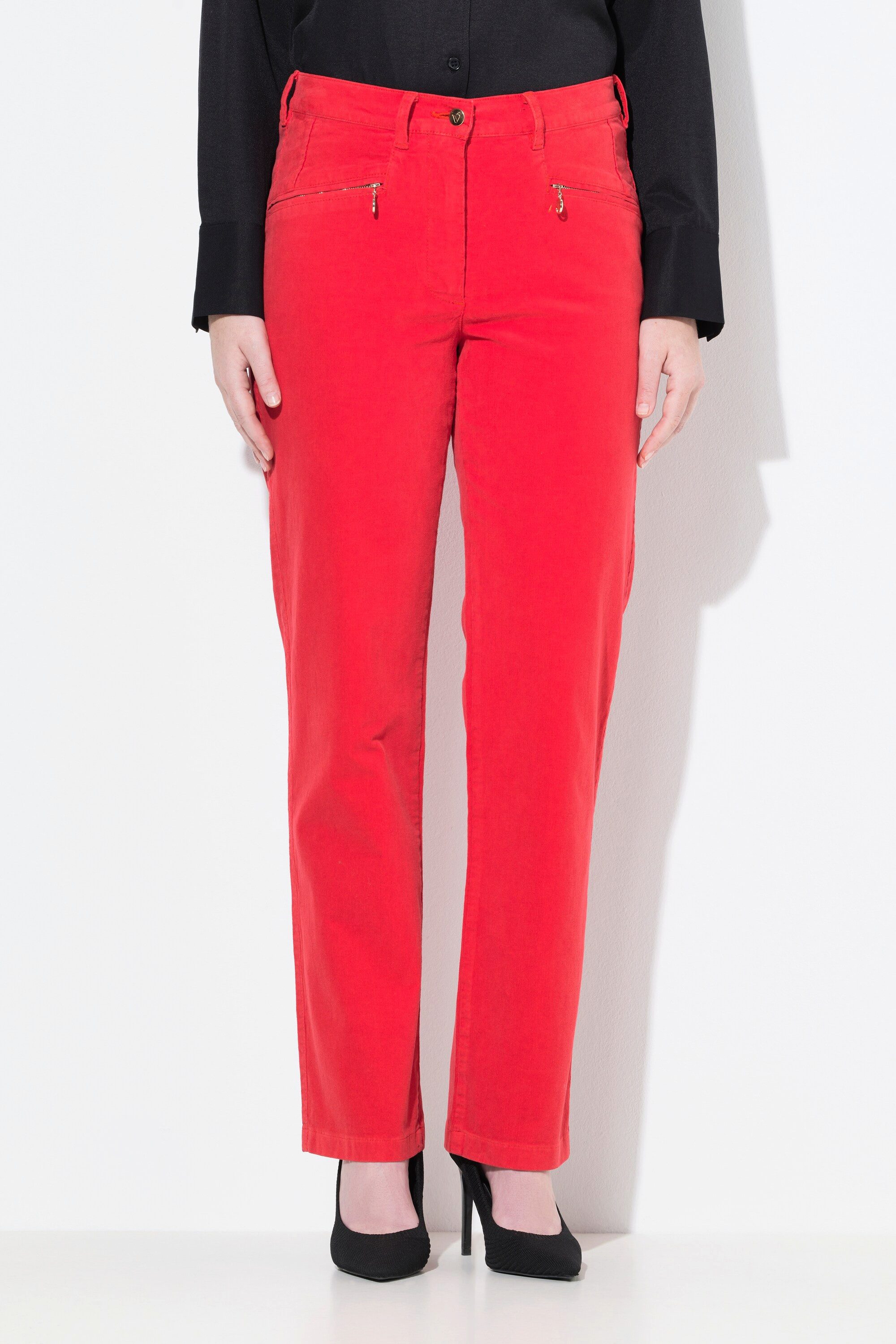 Ulla Popken Funktionshose Cordhose Mony Komfortbund Reißverschlusstaschen günstig online kaufen