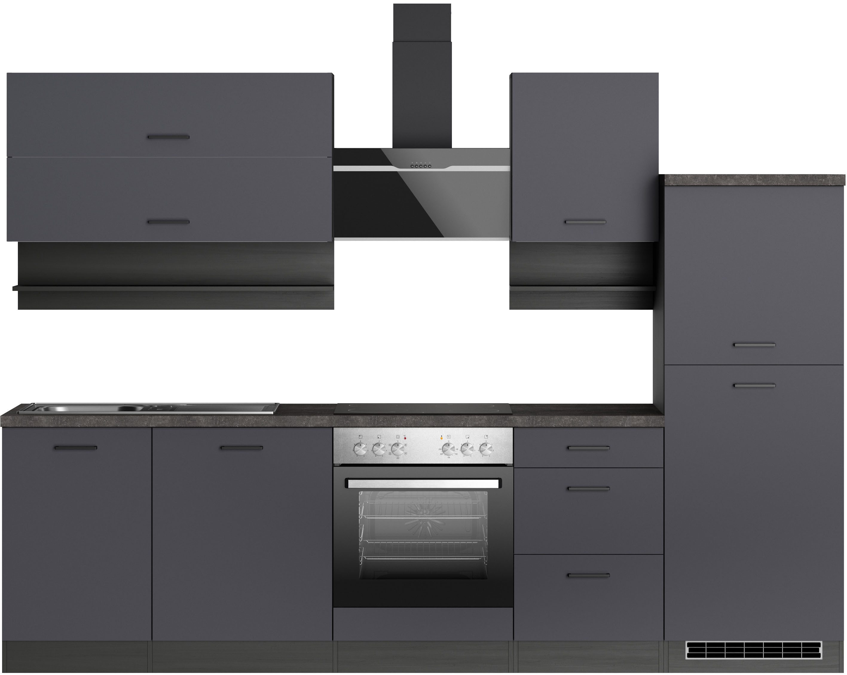 KOCHSTATION Küchenzeile KS-Frieda Breite 280 cm, wahlweise mit E-Geräten, m günstig online kaufen