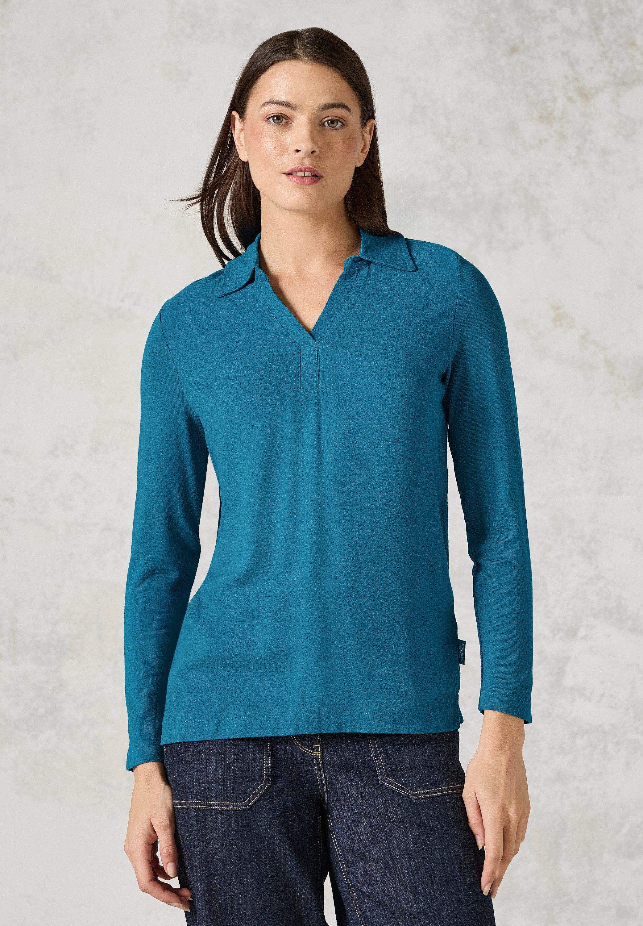 Cecil Langarmshirt mit Kragen günstig online kaufen