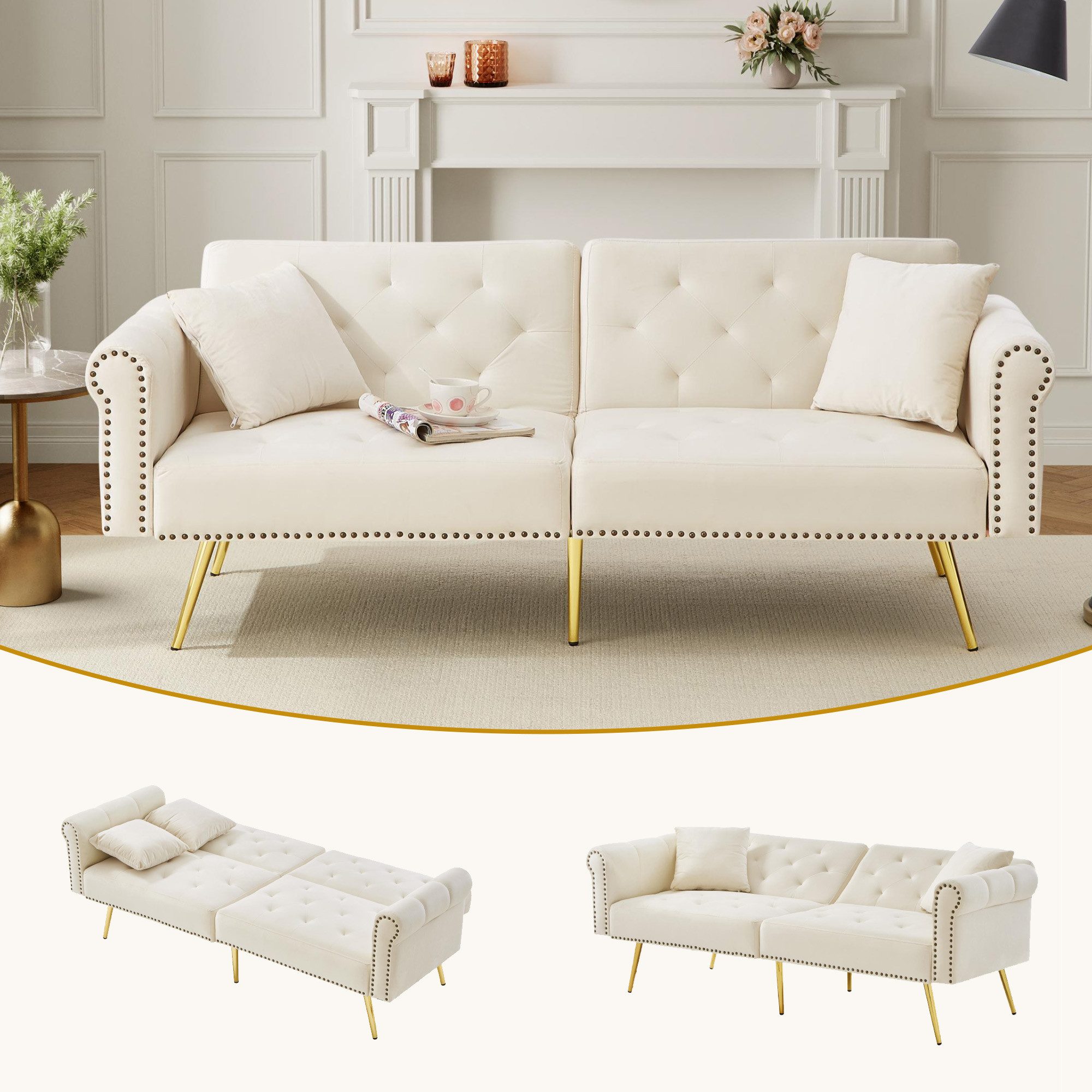 Odikalo 2-Sitzer Polstersofa Relaxsofa Lounge Sessel günstig online kaufen