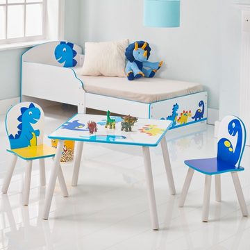 WORLDS APART Kindertisch 3-tlg. Tisch und Stühle Set Dinosaurier