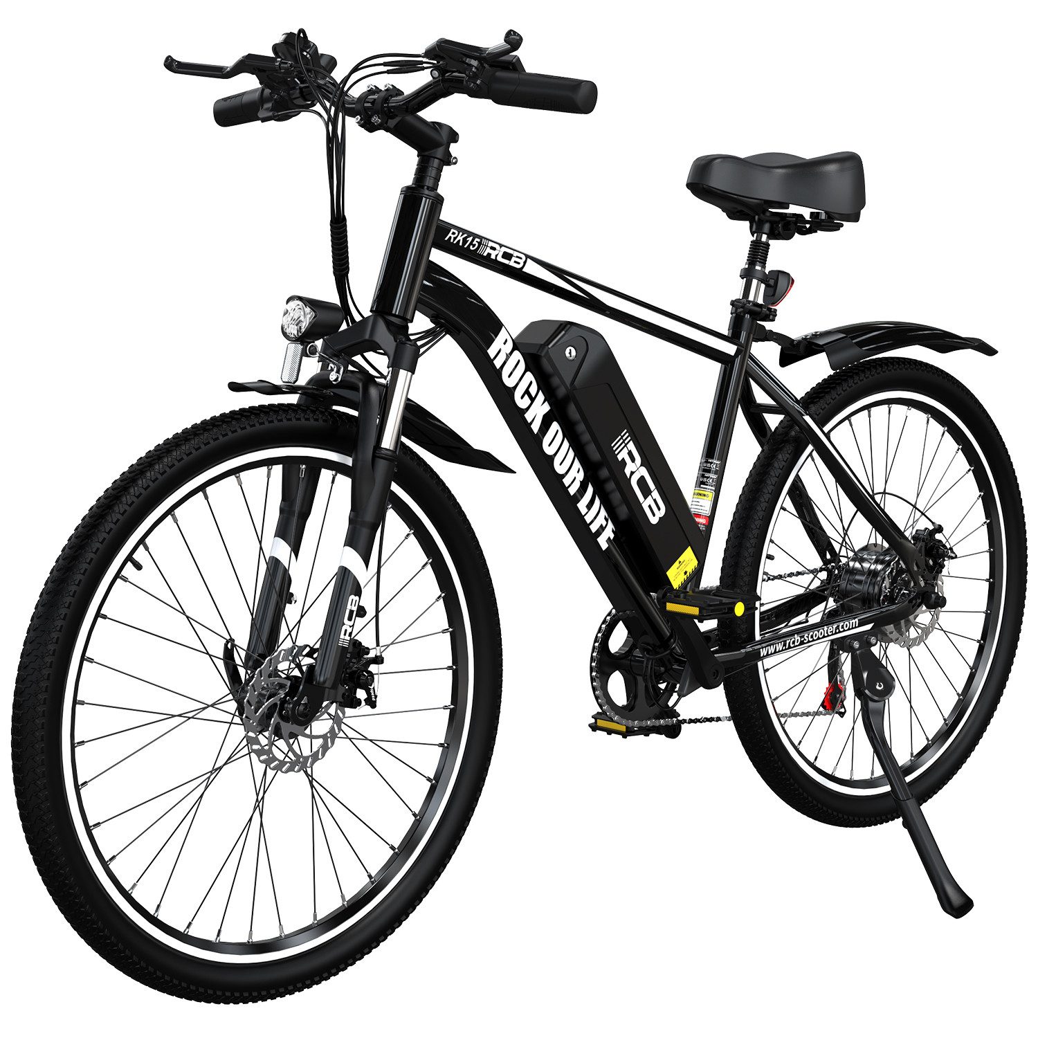 E-Bike RK15, APP, 26 Zoll Pedelec, 10,4 Ah Lithium-Akku, Reichweite 30-50 km