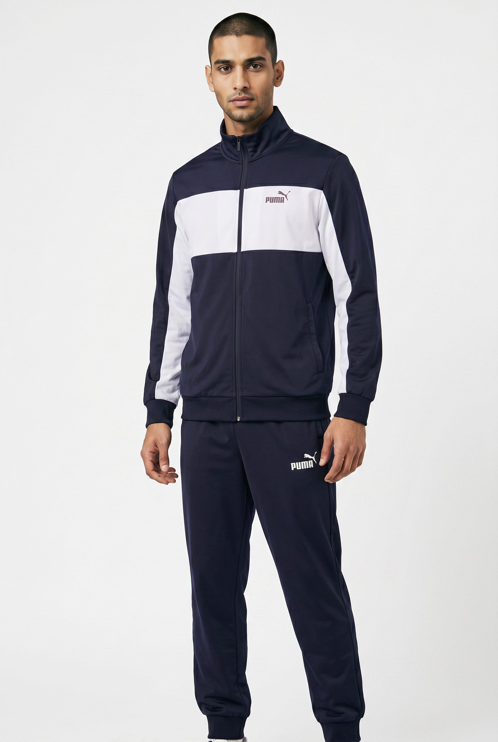 Puma Trainingsanzug POLY COLORBLOCK SUIT (2-tlg), für Sport- und Freizeitaktivitäten, mit elastischem Bund, Ansicht 1