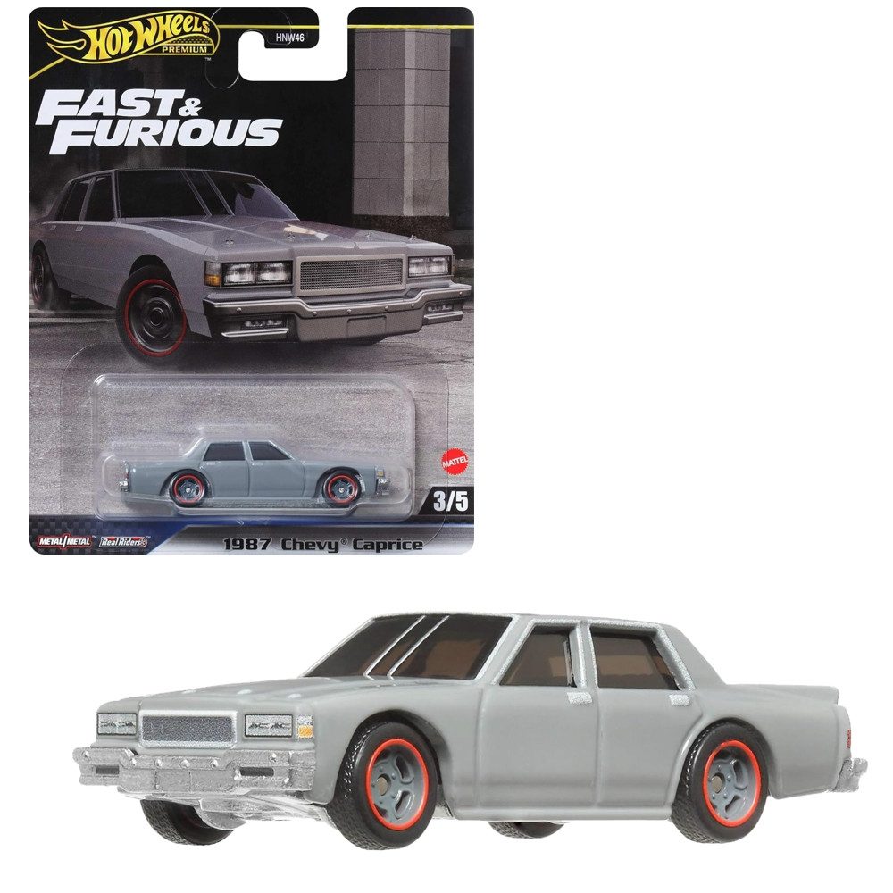 Hot Wheels Spielzeug-Rennwagen 1987 Chevy Caprice HRT98 Hot Wheels Premium Auto Fast & Furious