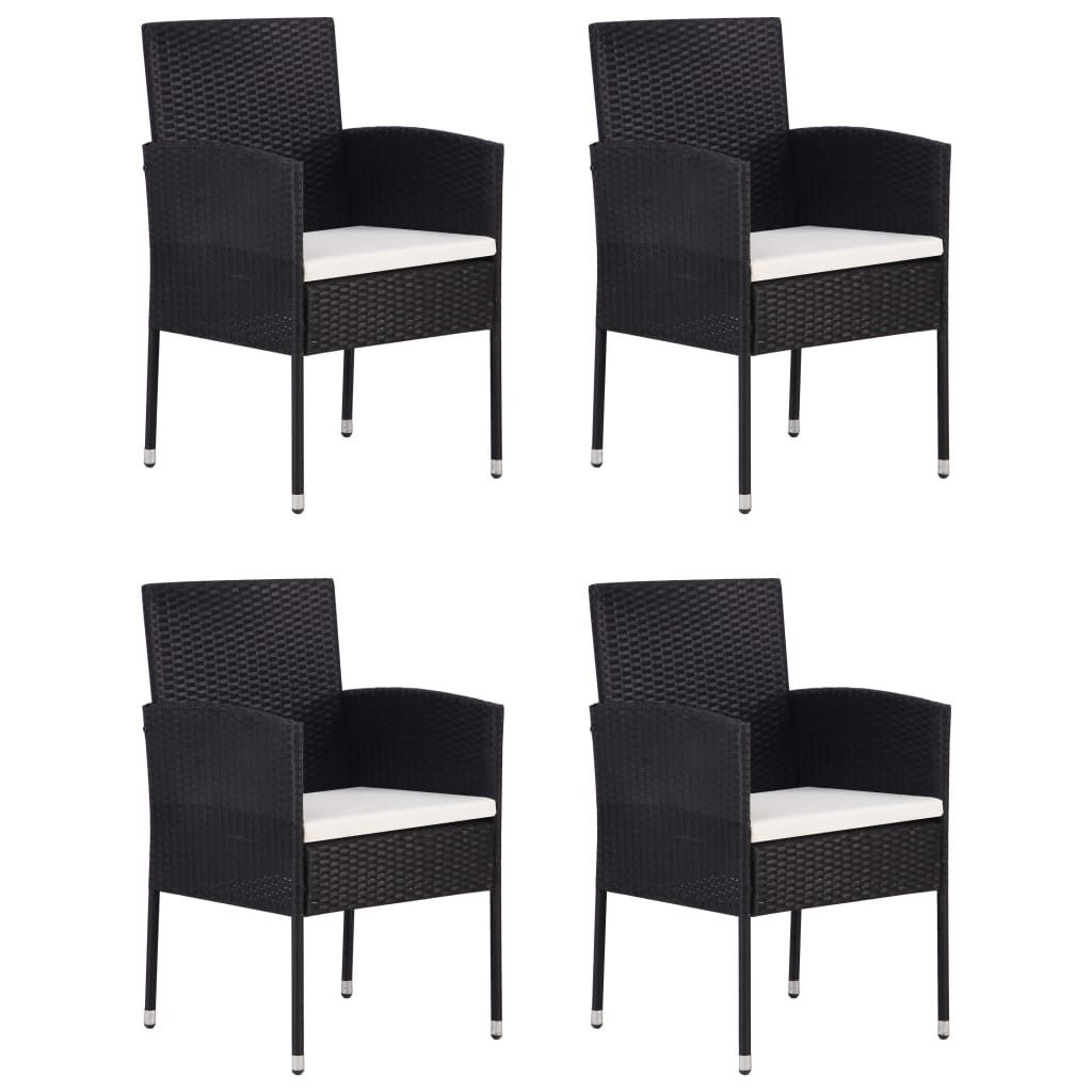 vidaXL Garten-Essgruppe 5-tlg. Garten-Essgruppe Poly Rattan günstig online kaufen