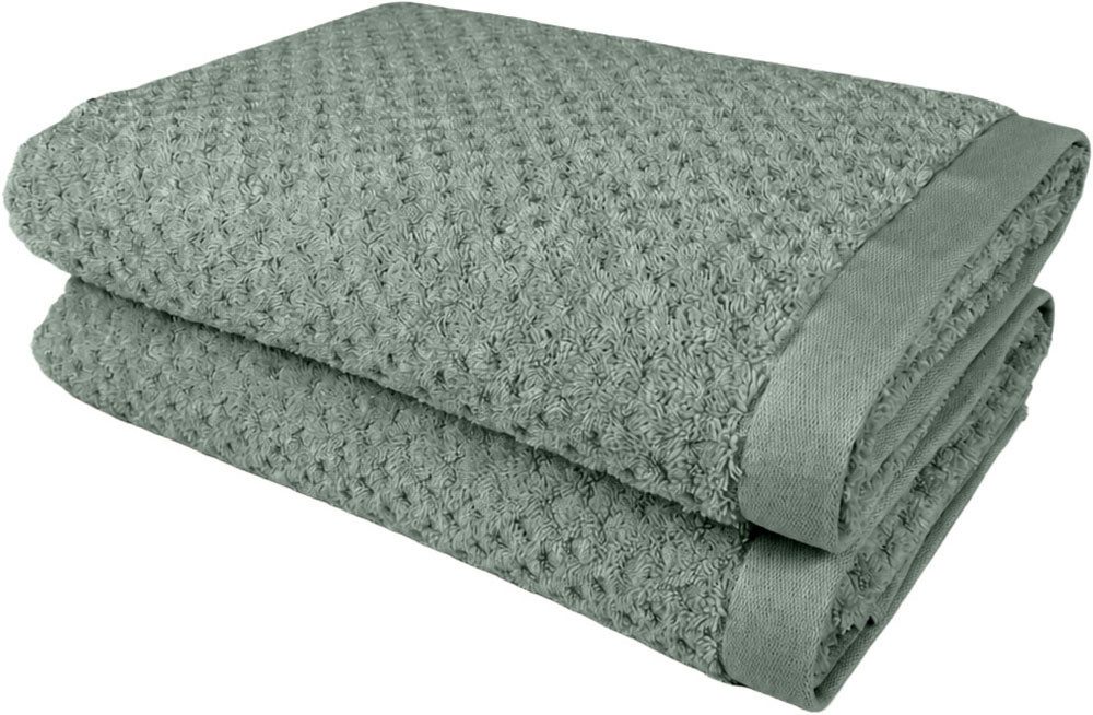 OTTO home Duschtücher Corrin, 4 Premium Duschtücher, 500 gr/m², 70x140cm, Frottier (2-St), 100% Baumwolle, mit Struktur, weich, 5 Jahre Garantie