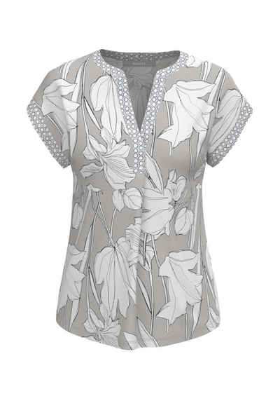 bianca Print-Shirt »JULIE« mit floralem Print und Tupfendetails