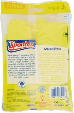SPONTEX Putzhandschuh Spontex Milleusi gelb Komplett Wäsche, Größe L