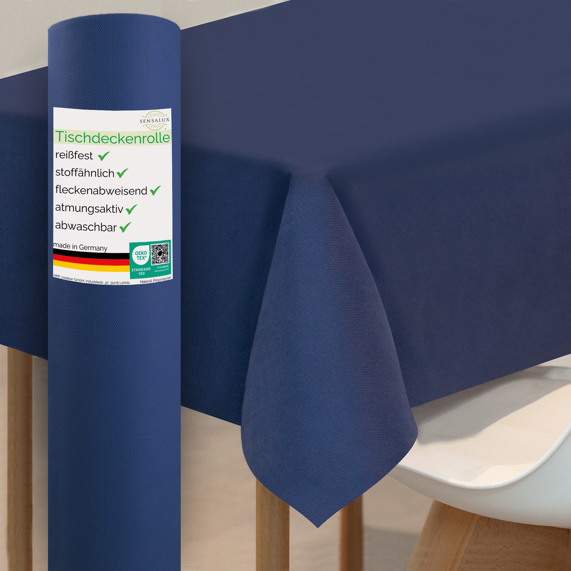 Sensalux Tischdecke Sensalux Tischdeckenrolle, 1m x 25m Dunkelblau günstig online kaufen