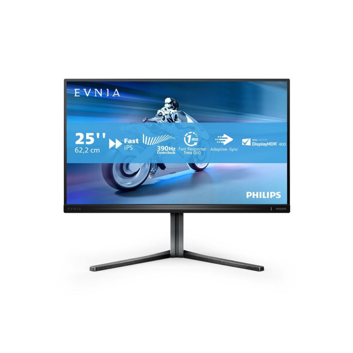 Philips 25M2N5200U Gaming-Monitor (62,2 cm/25 ", 1920 x 1080 px, Full HD, 1 ms Reaktionszeit, 390 Hz, Fast-IPS, Smart MBR, Neig-, schwenk-, dreh-, höhenverstellbar)