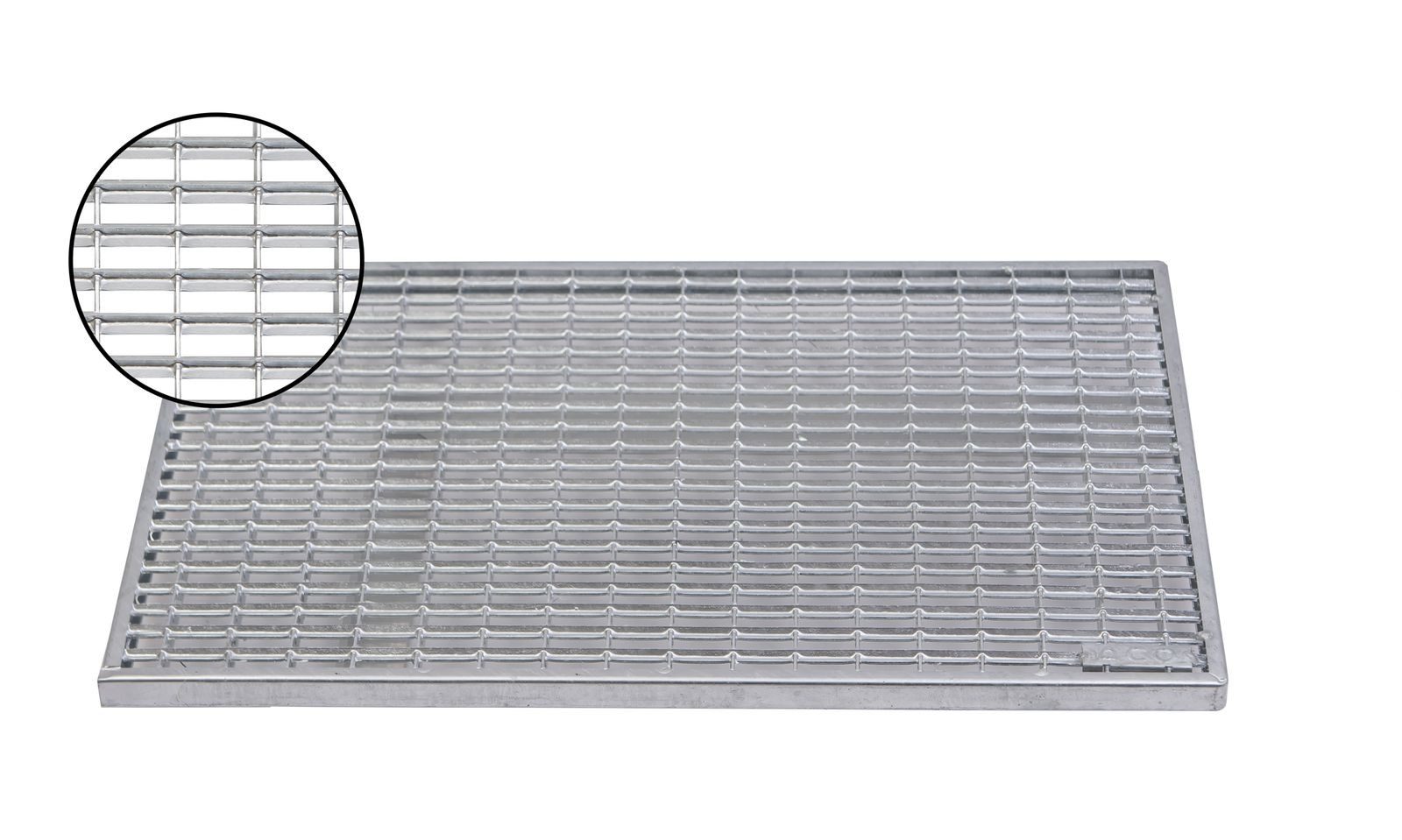 ACO Severin Ahlmann GmbH & Co. KG Fußmatte Vario Maschenrost mit V-Stab MW 9/31, rechteckig, Höhe: 20 mm, 600x400mm, widerstandsfähig und langlebig, robust und begehbar