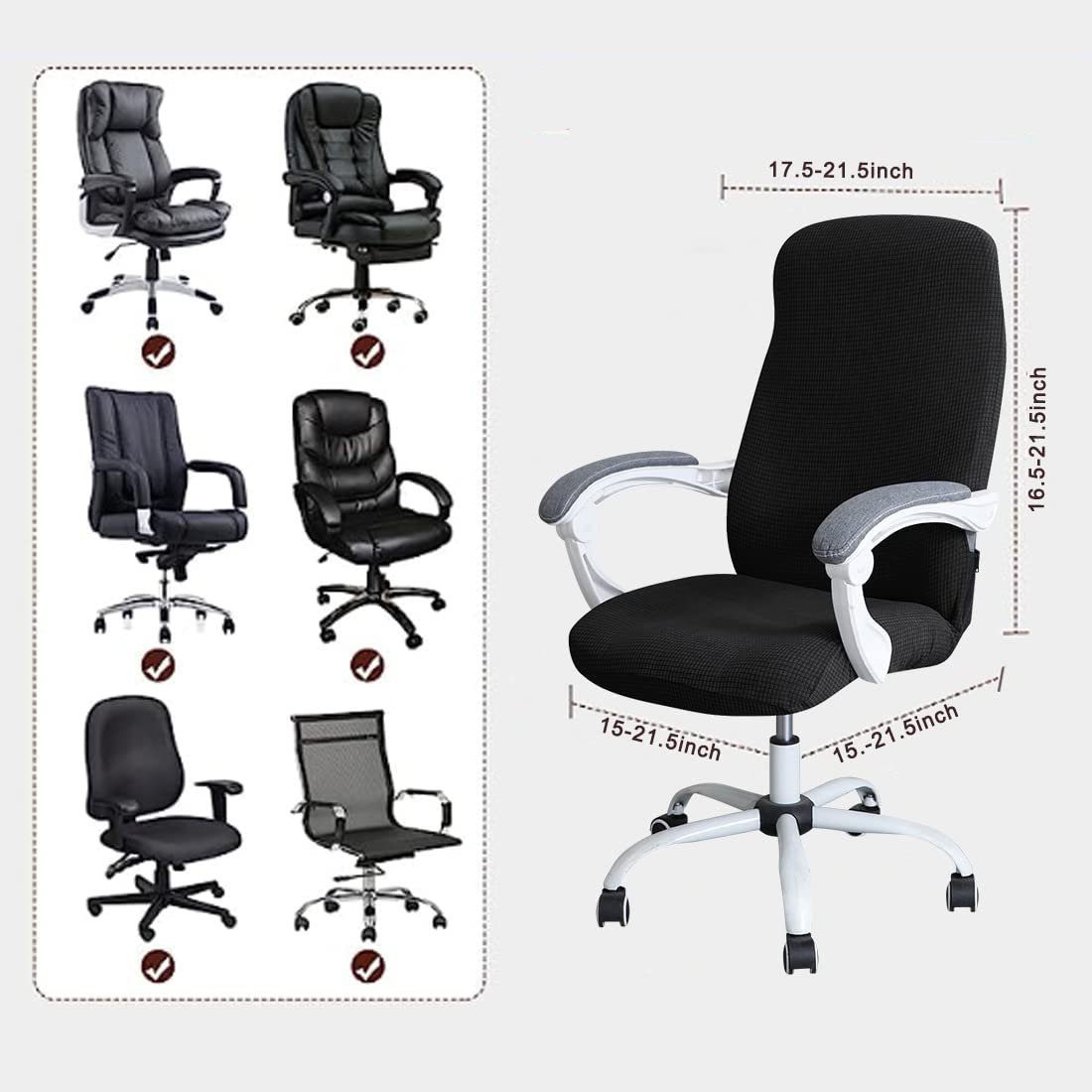 Stuhlhusse Sitzbezüge für Bürostuhl,wasserabweisend, Jormftte