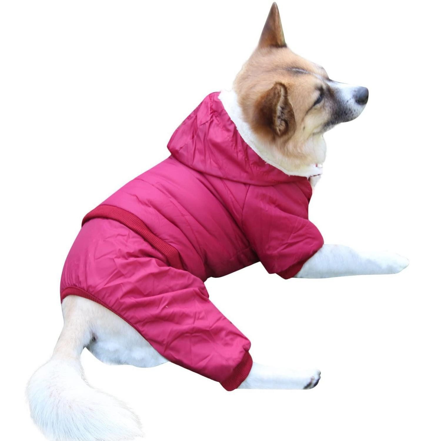 LuxusKollektion Hundemantel Hundemantel Fleece warm Rot S