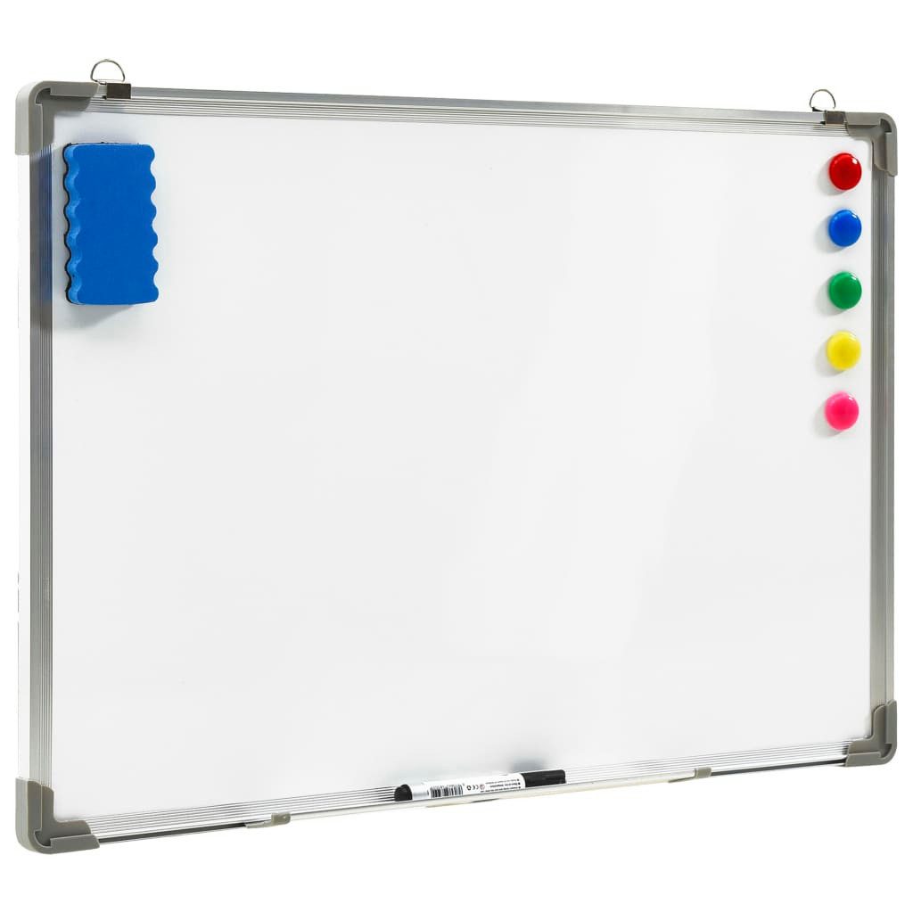 vidaXL Magnettafel Magnetisches Whiteboard Weiß 70 x 50 cm Stahl – Bild 2 von 5