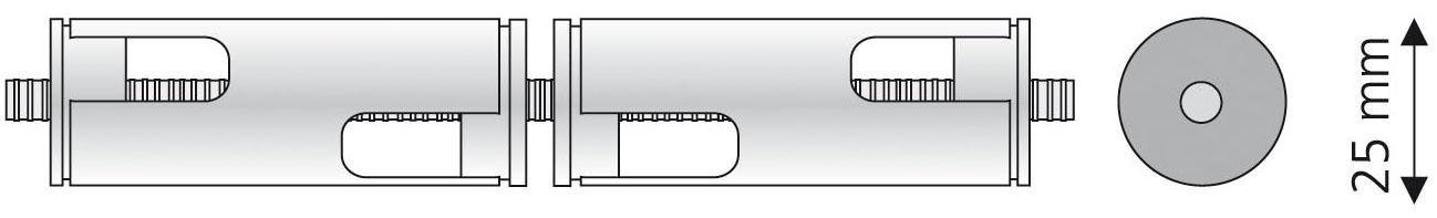 Verbinder, Liedeco, Gardinenstangen, (1-St), für Ø 28 mm Gardinenrohre-kaufen